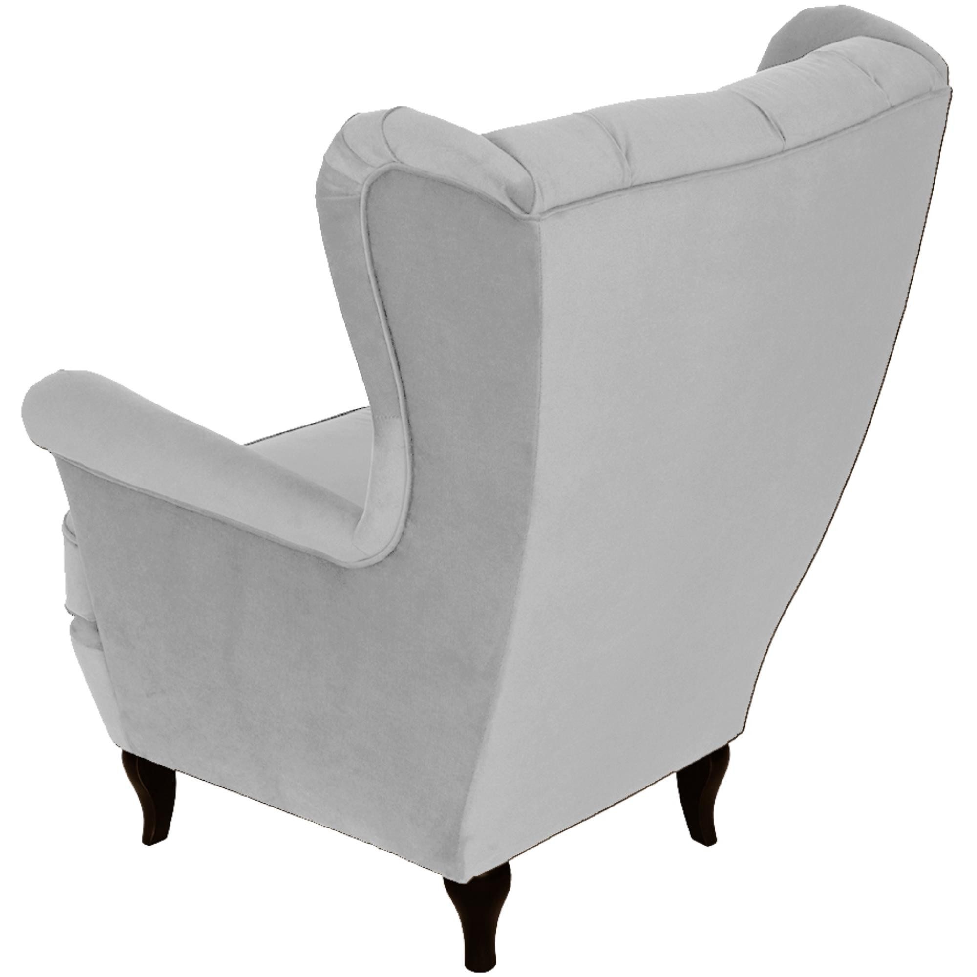 Beautysofa Ohrensessel Sessel FALCO Chesterfield Wohnzimmersessel Fernsehsessel – Bild 5 von 5