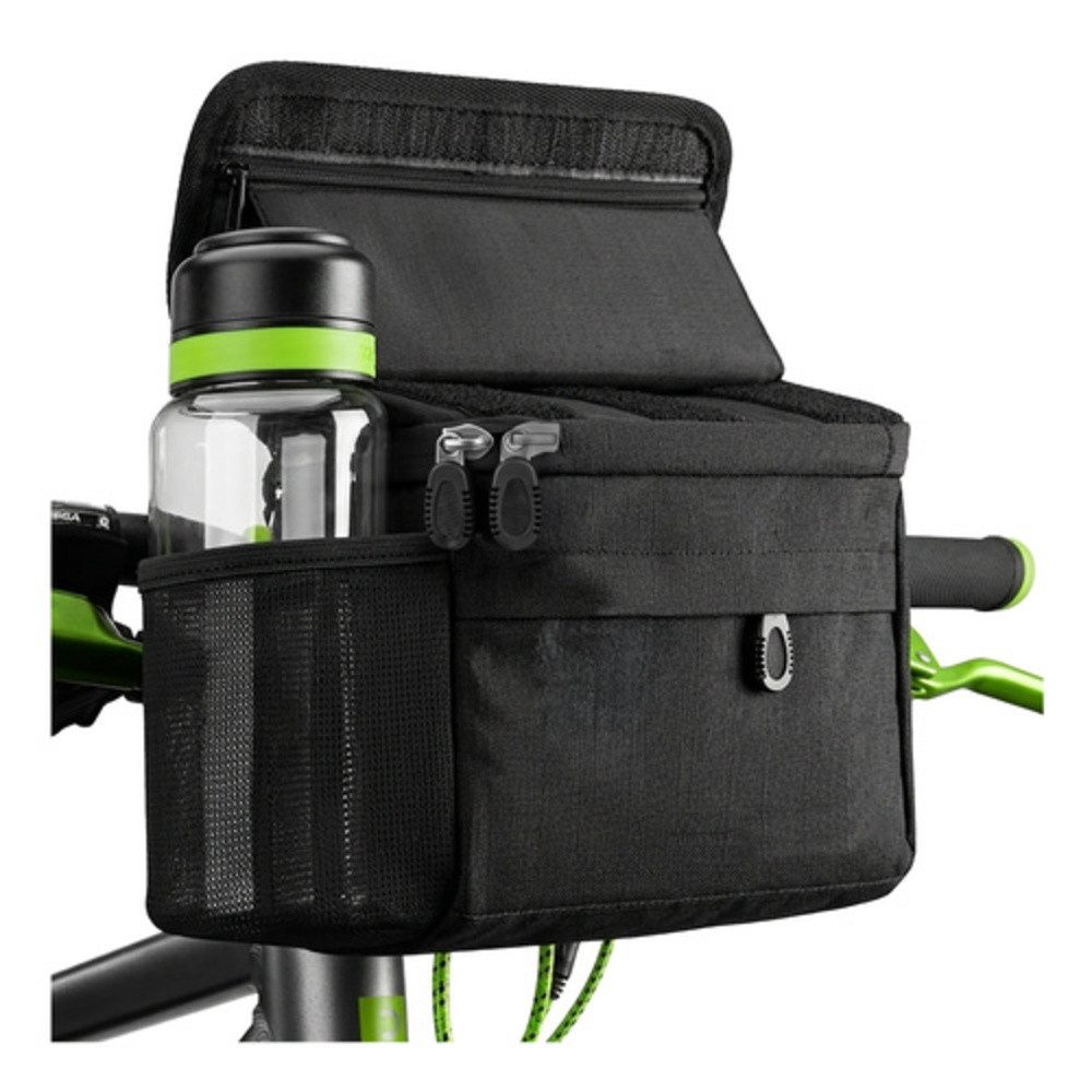 Trizand Fahrradtasche Fahrrad-Handyhalterung Lenkertasche (Spar-Set, 1-tlg., wasserdicht), werkzeuglose, schnelle und wackelfreie Befestigung