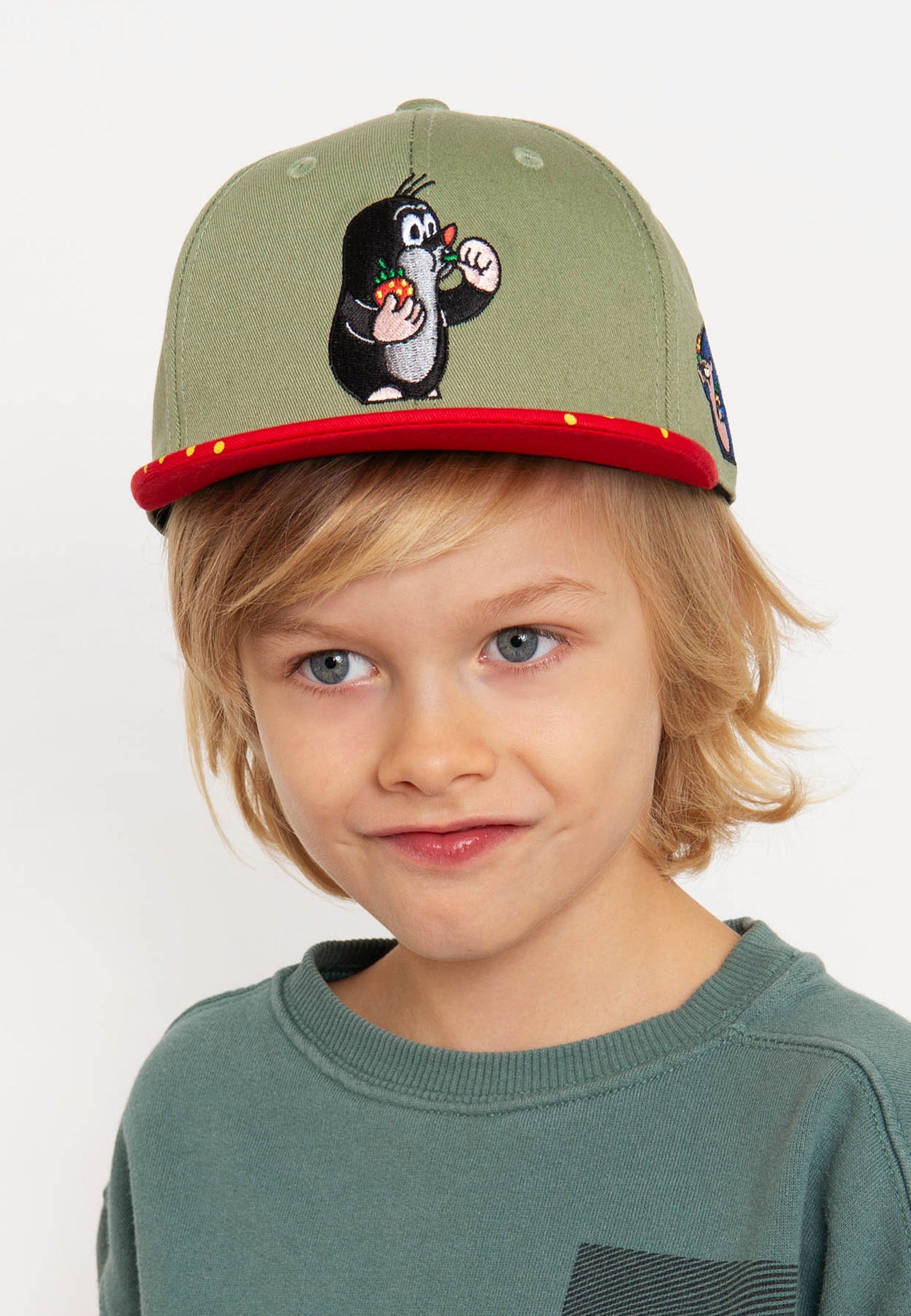 koaa Baseball Cap Der kleine Maulwurf - Erdbeere mit detailreicher Stickerei