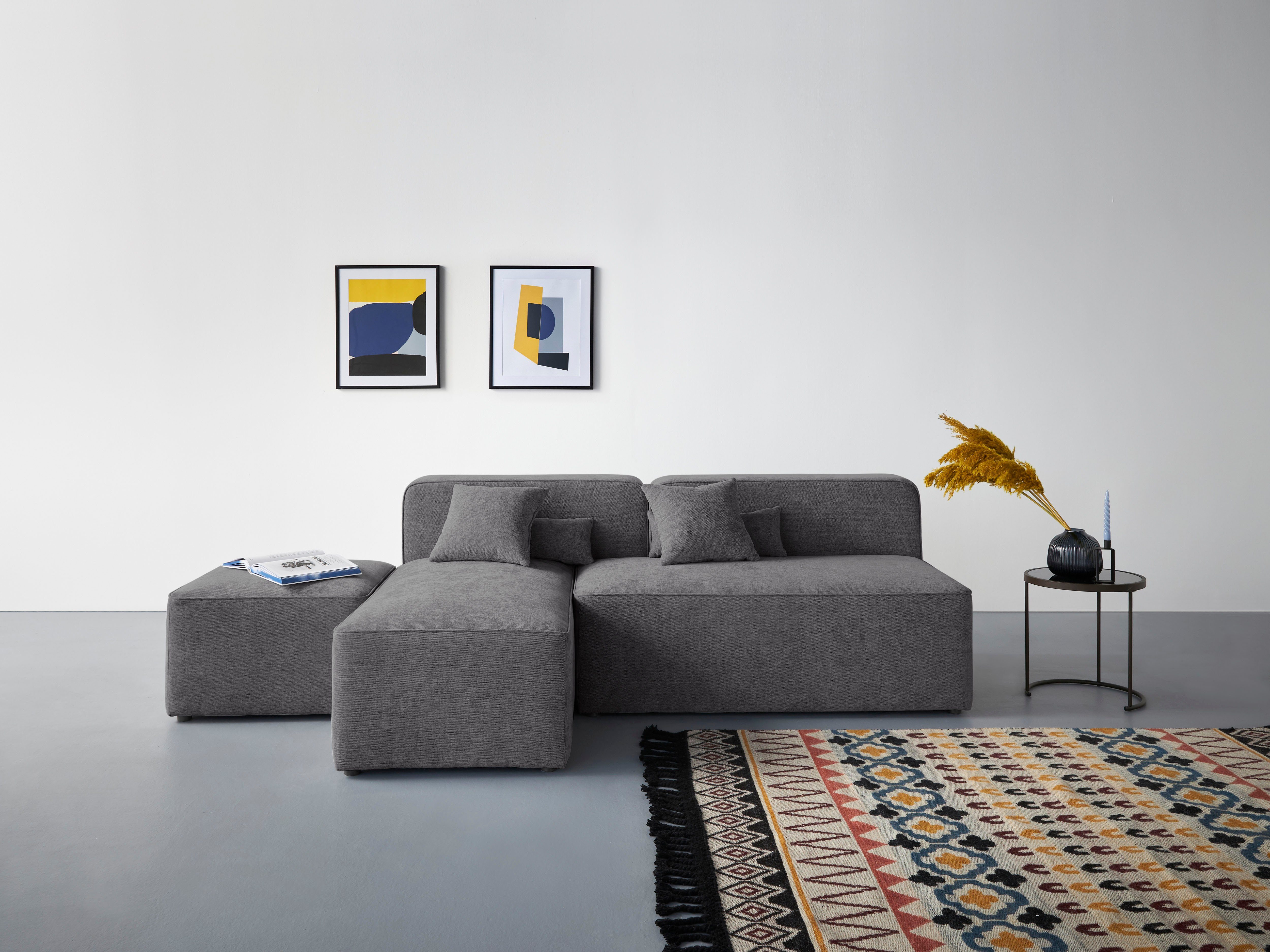Home affaire Ecksofa Sundstrup L-Form, Modulserie, individuelle Zusammenstellung