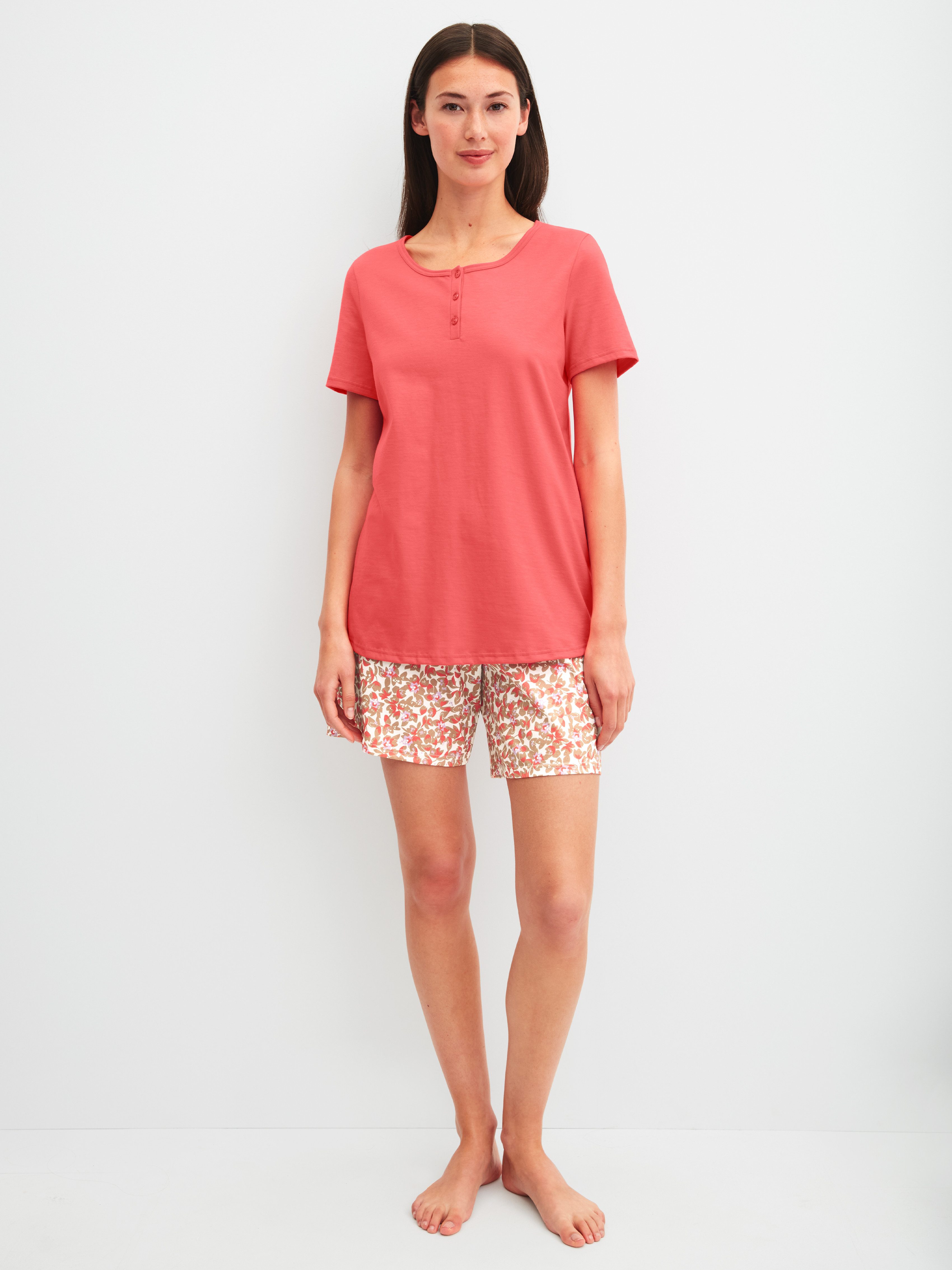 CALIDA Shorty Flower Nights (2 tlg) mit Rundhalsausschnitt, Kurzarm und geb günstig online kaufen