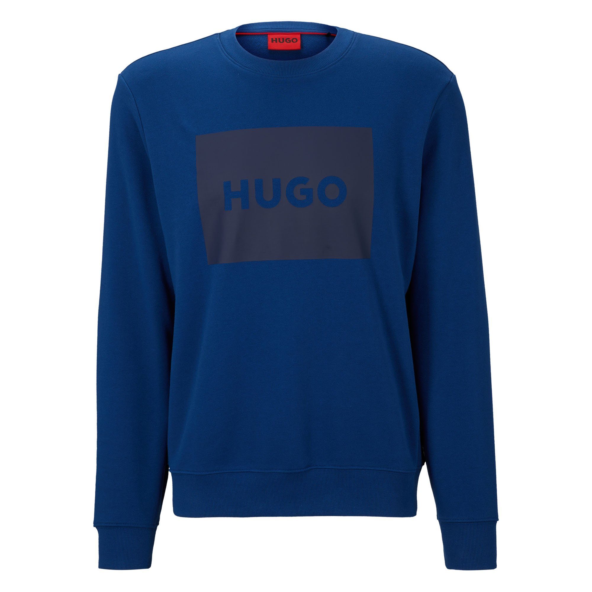 HUGO Sweatshirt Herren Sweater Blau - Rundhals Sweatshirt, Duragol222, (Navy)