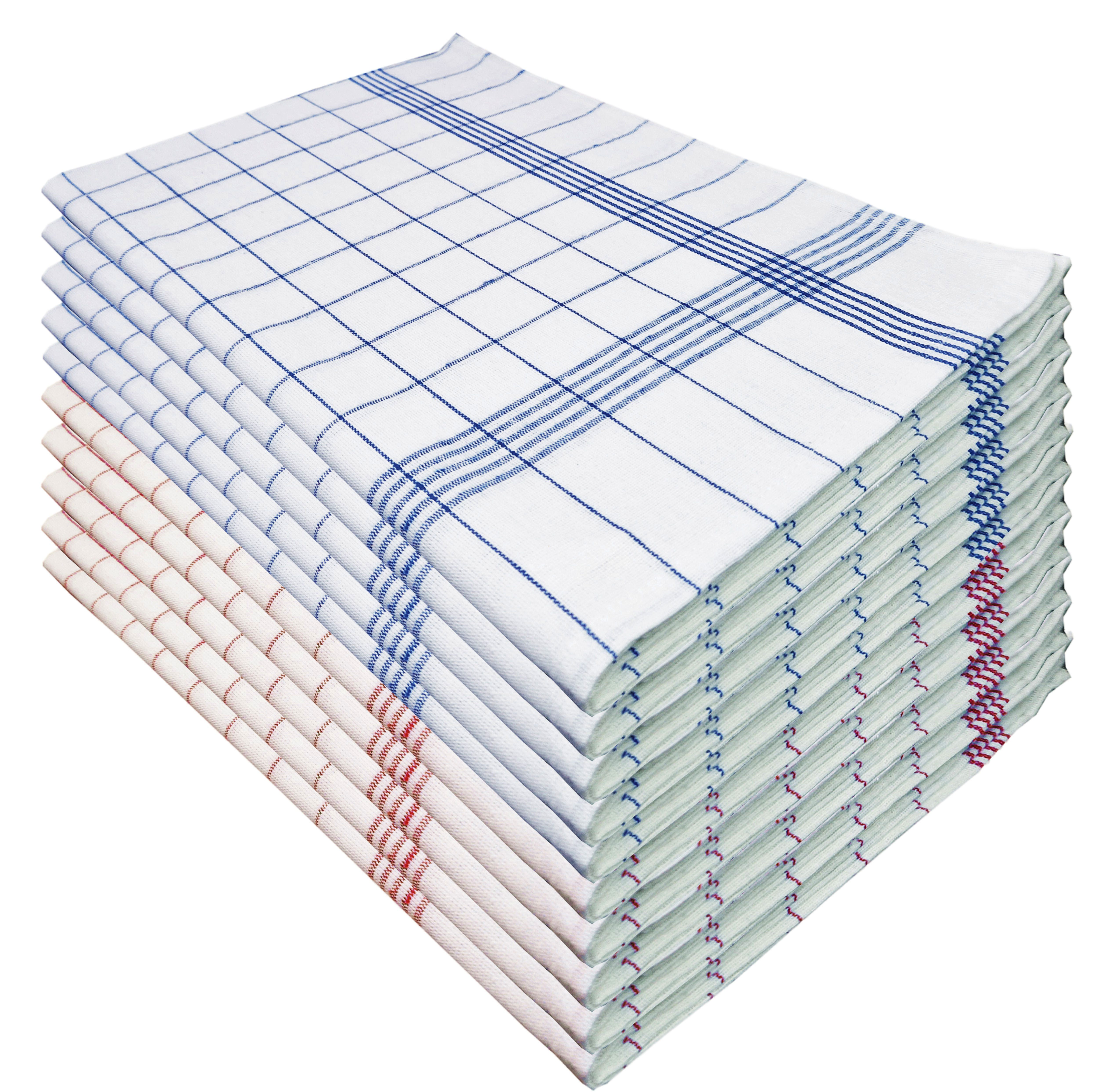 Tulpe Heimtextilien Geschirrtuch in 5 Farben blau, rot, grün, gelb und grau günstig online kaufen