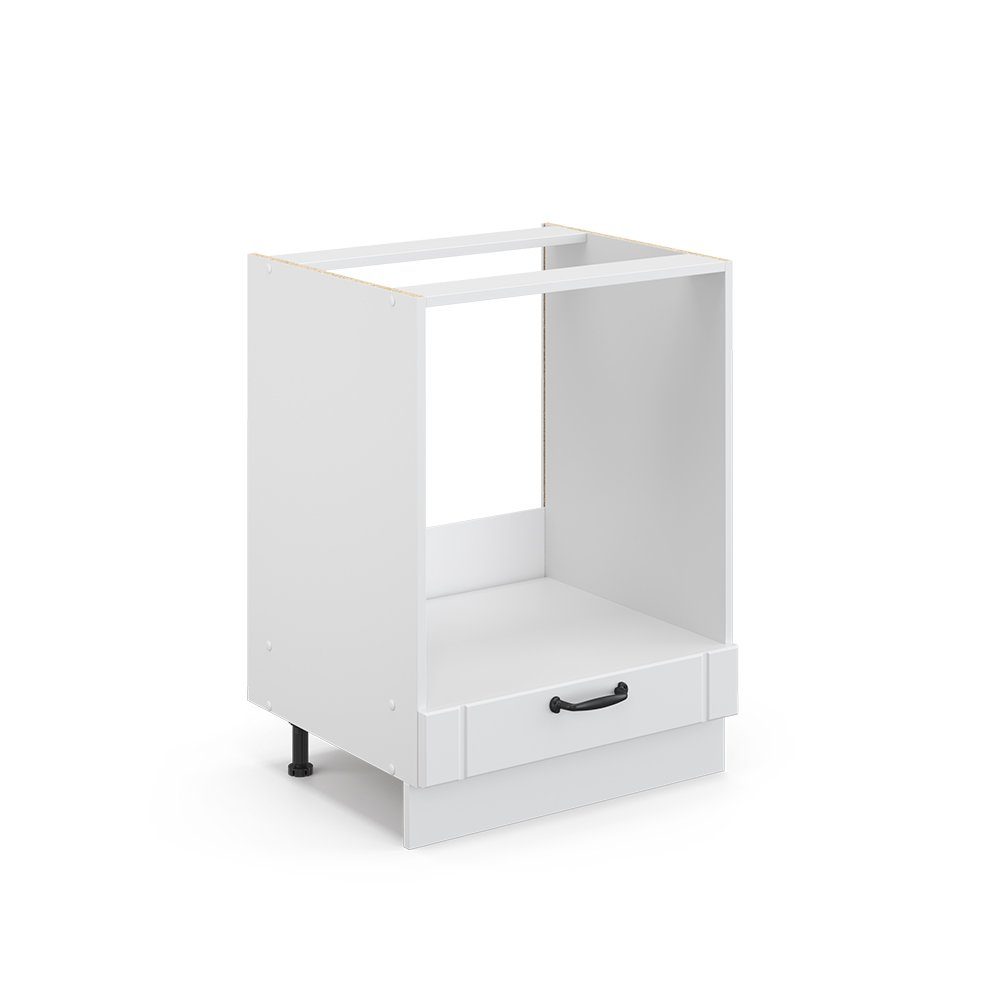 Vicco Herdumbauschrank Fame-Line, Weiß Landhaus/Weiß, 60 cm ohne Arbeitsplatte (1-St)