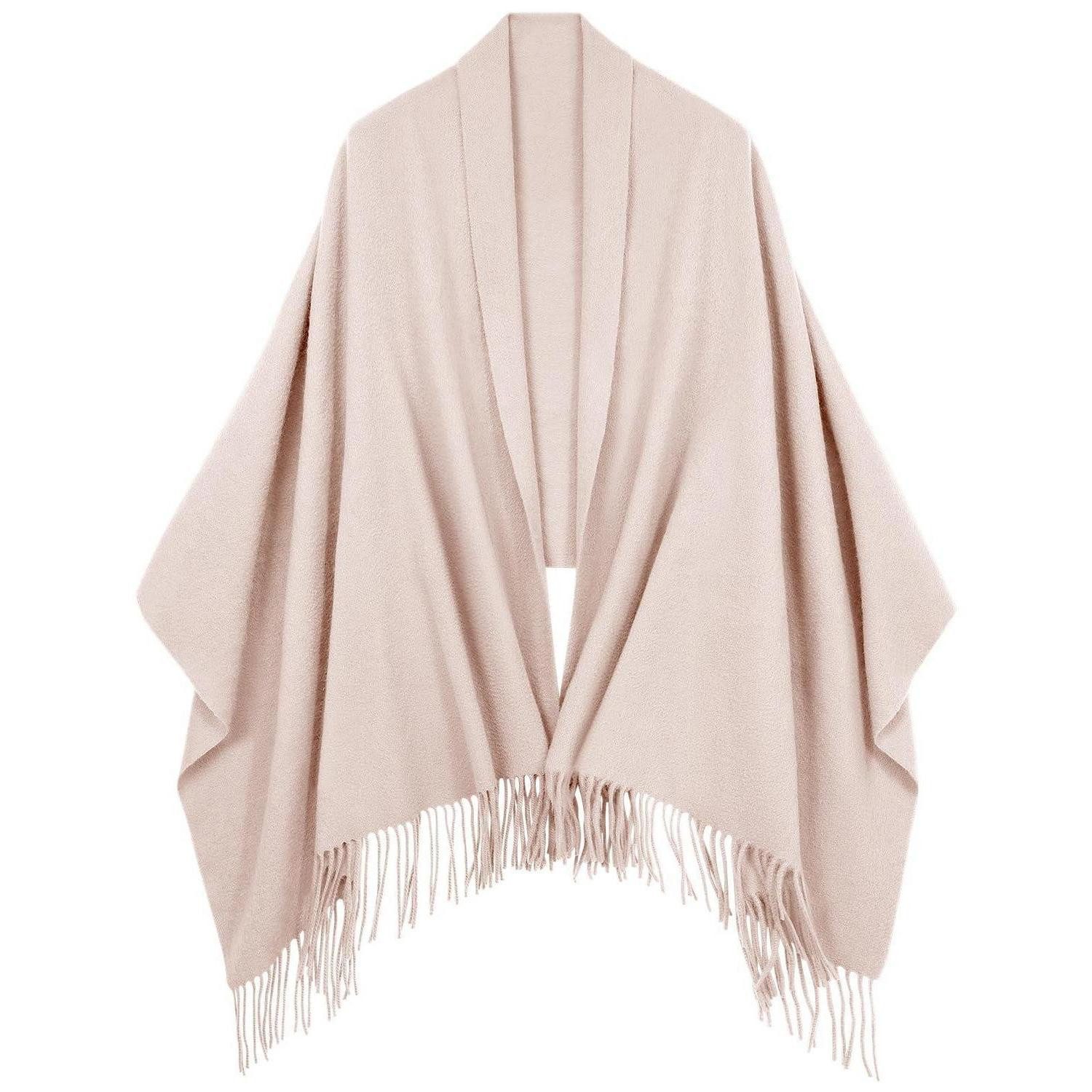 LuxusKollektion Wollschal Schal Damen Warm Wolle Beige, (1-St)