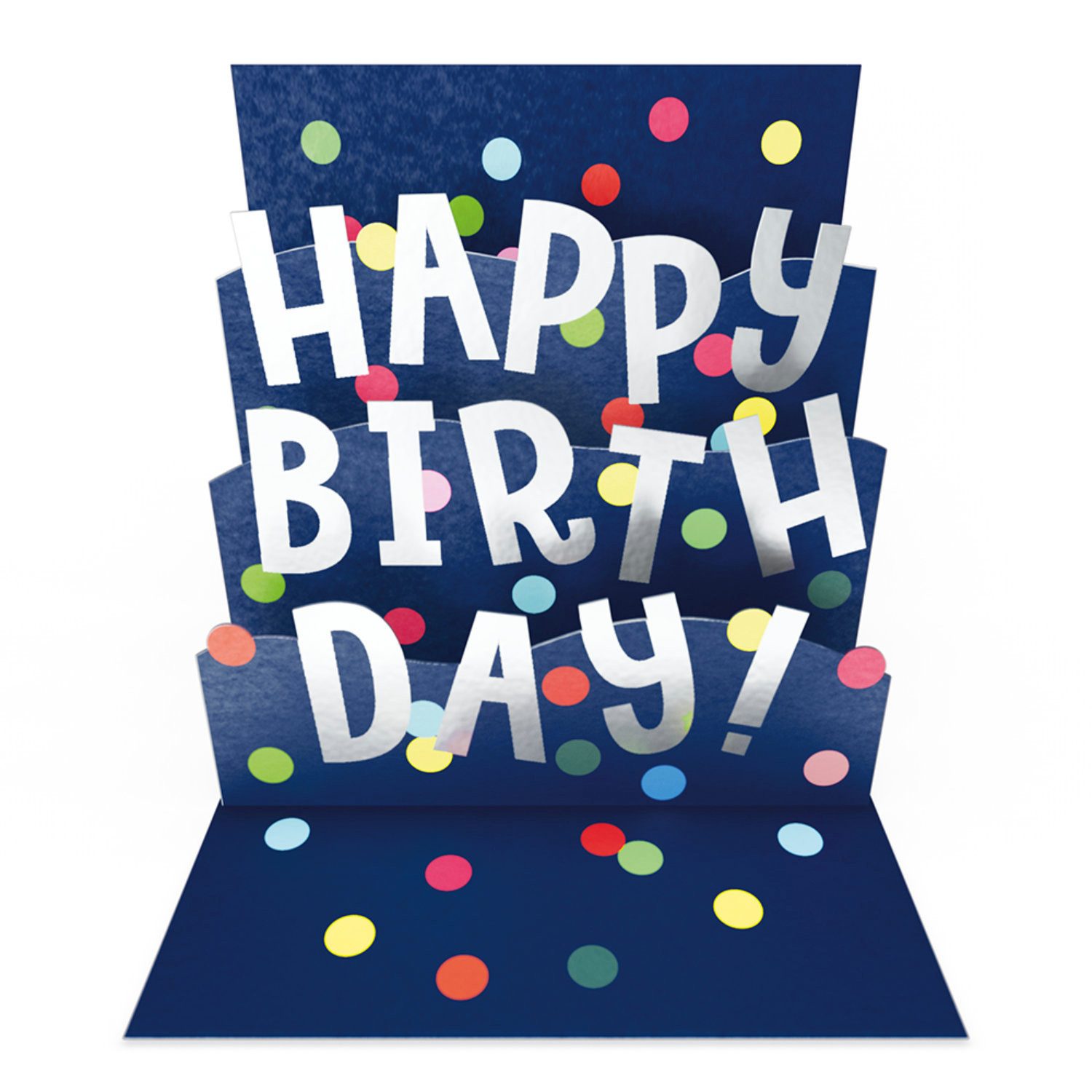 Grafik Werkstatt Glückwunschkarte Mini Pop-Up Karte Happy Birthday to you, 9 x 9 cm