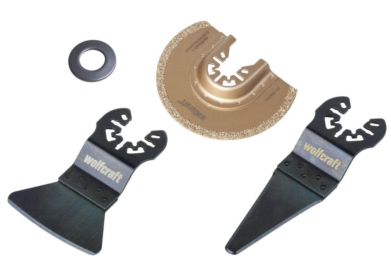 Wolfcraft Akku-Multisäge Wolfcraft Vibrations-Set für Fugenreparaturen