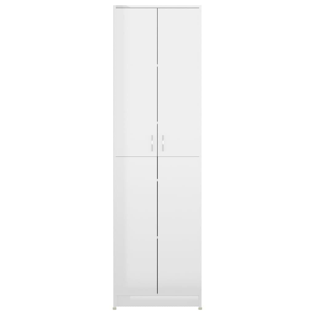 furnicato Kleiderschrank Garderobenschrank Hochglanz-Weiß 55x25x189 cm (1-St) Holzwerkstoff