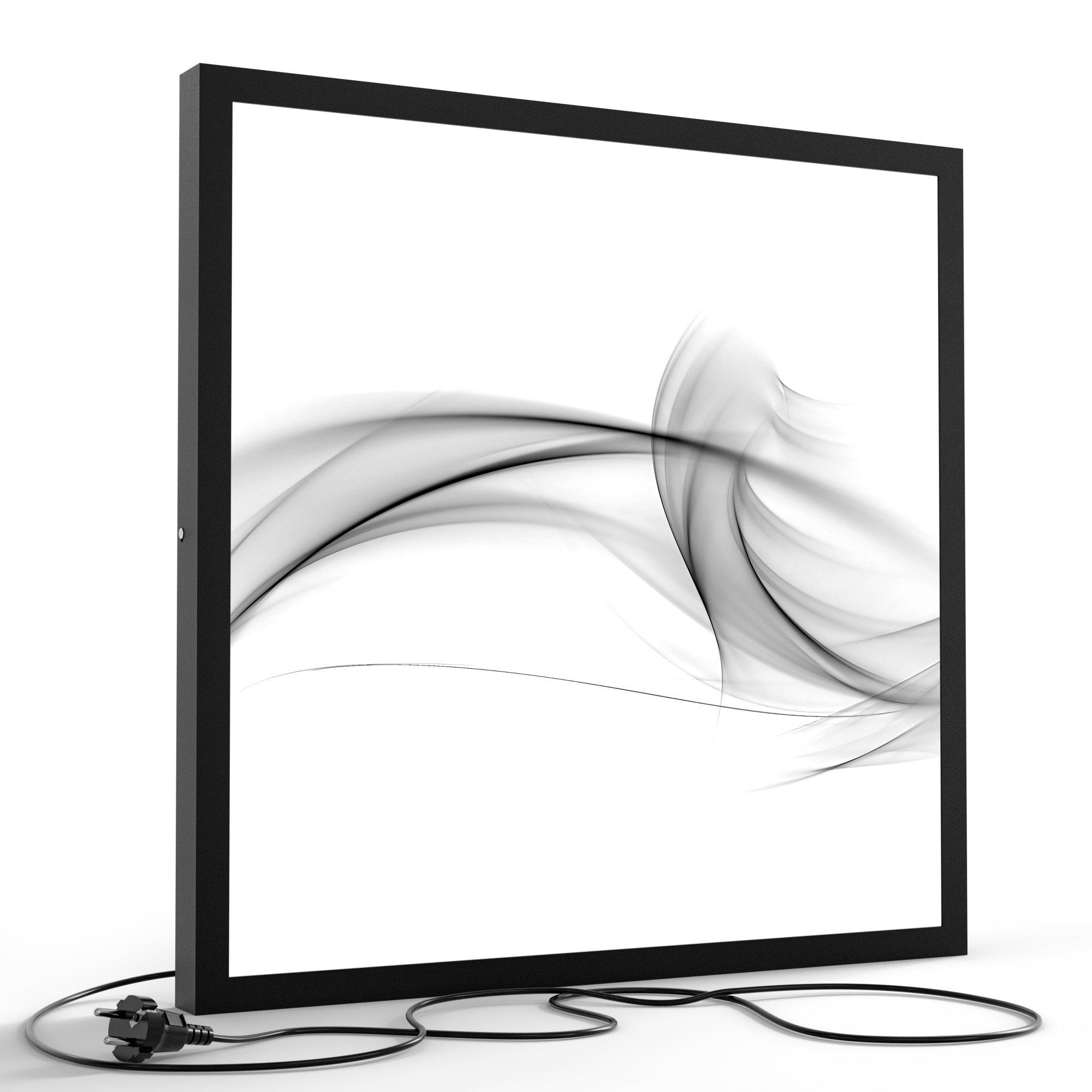 DEQORI LED-Bild 'Rauchige Nebelschwaden', (1 St), LED Lampe Leuchte Leuchtbild Bild beleuchtet Deckenleuchte Wandlampe