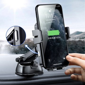 JOYROOM KFZ 15W Auto-Ladegerät elektrische Handyhalter Armaturenbrett schwarz Wireless Charger