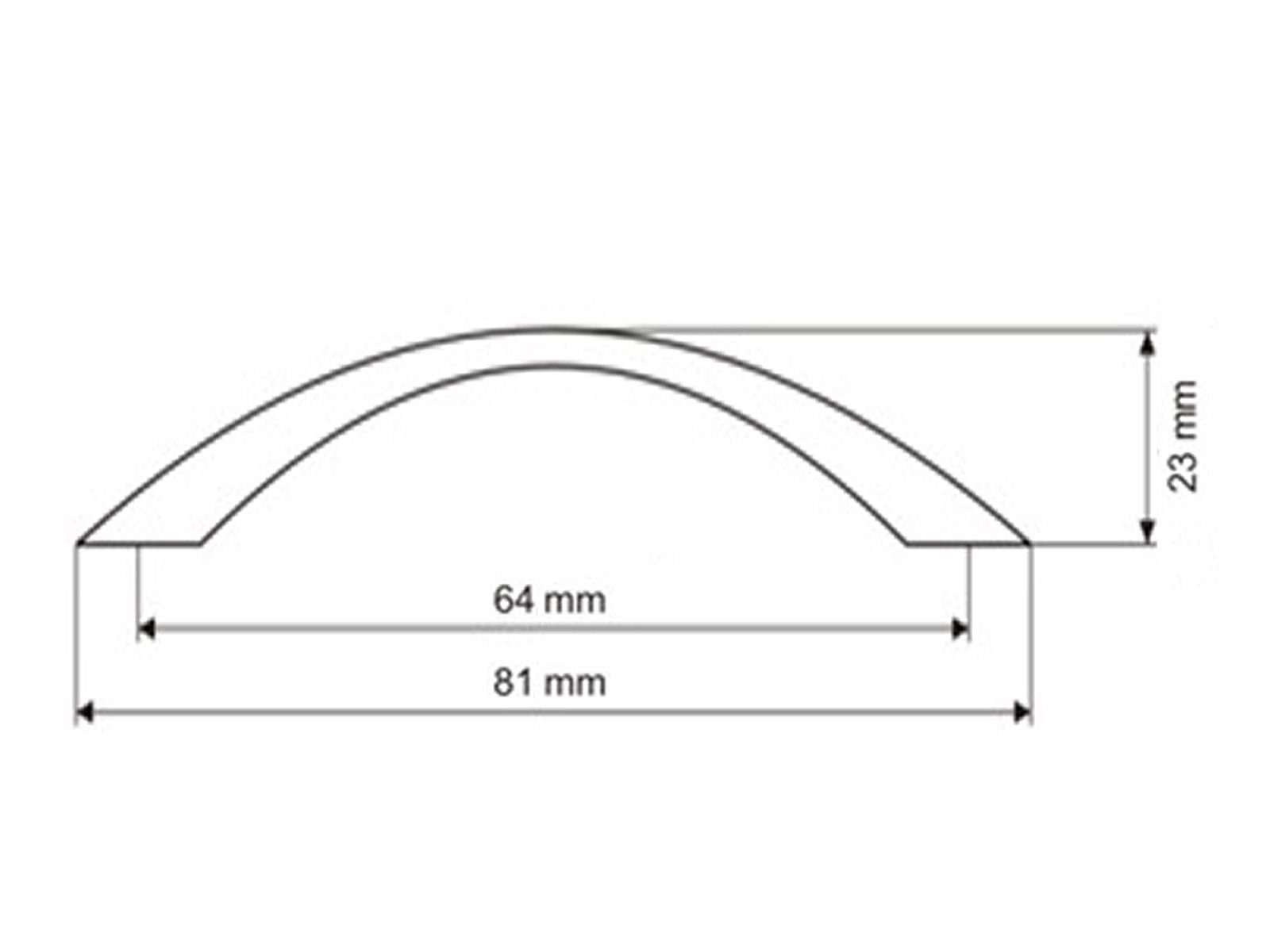 Schubladengriff Griff Schrauben SO-TECH® 64 BA incl. Bügelgriff Schrankgriff Möbelgriff HE06 - mm,