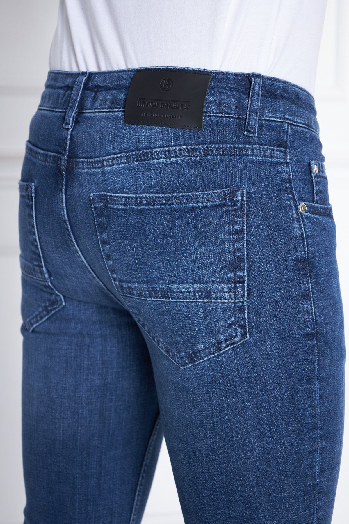 Bruno Barella Slim-fit-Jeans aus Bio Denim OCS100 Jeans Baumwolle zertifizierter