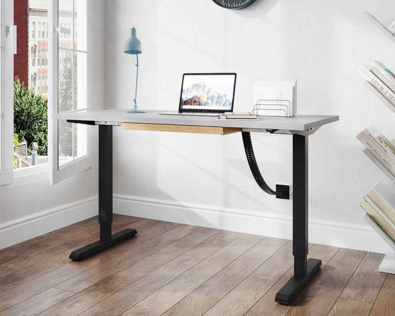 Actiforce Schreibtisch STEELFORCE PRO 300 (Home-Office PRO, 160 x 80 cm / 138 x 67 cm Stufenlos Teleskop), elektrisch höhenverstellbarer Schreibtisch, ergonomisch