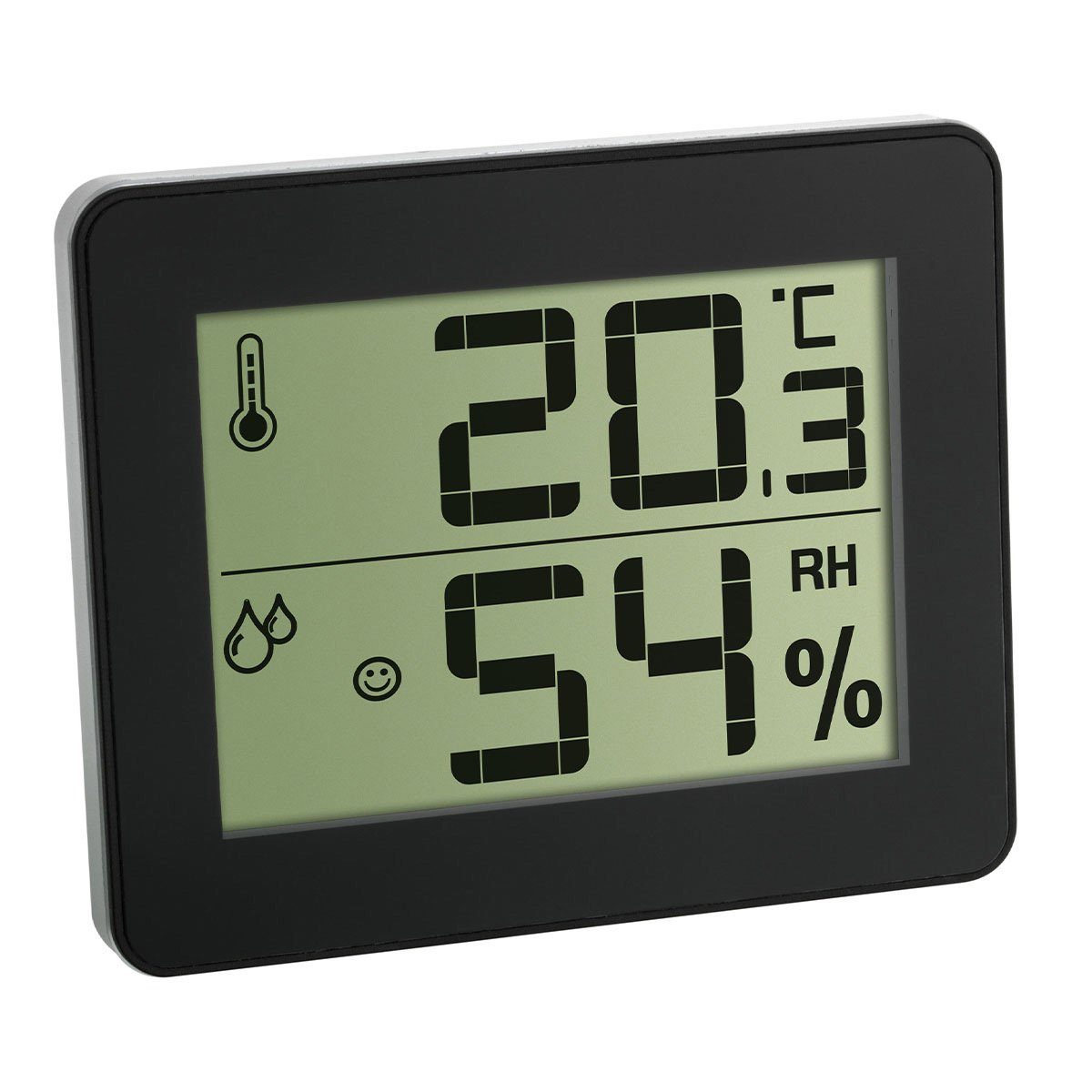 Digitales Dostmann Wetterstation schwarz TFA Thermo-Hygrometer,