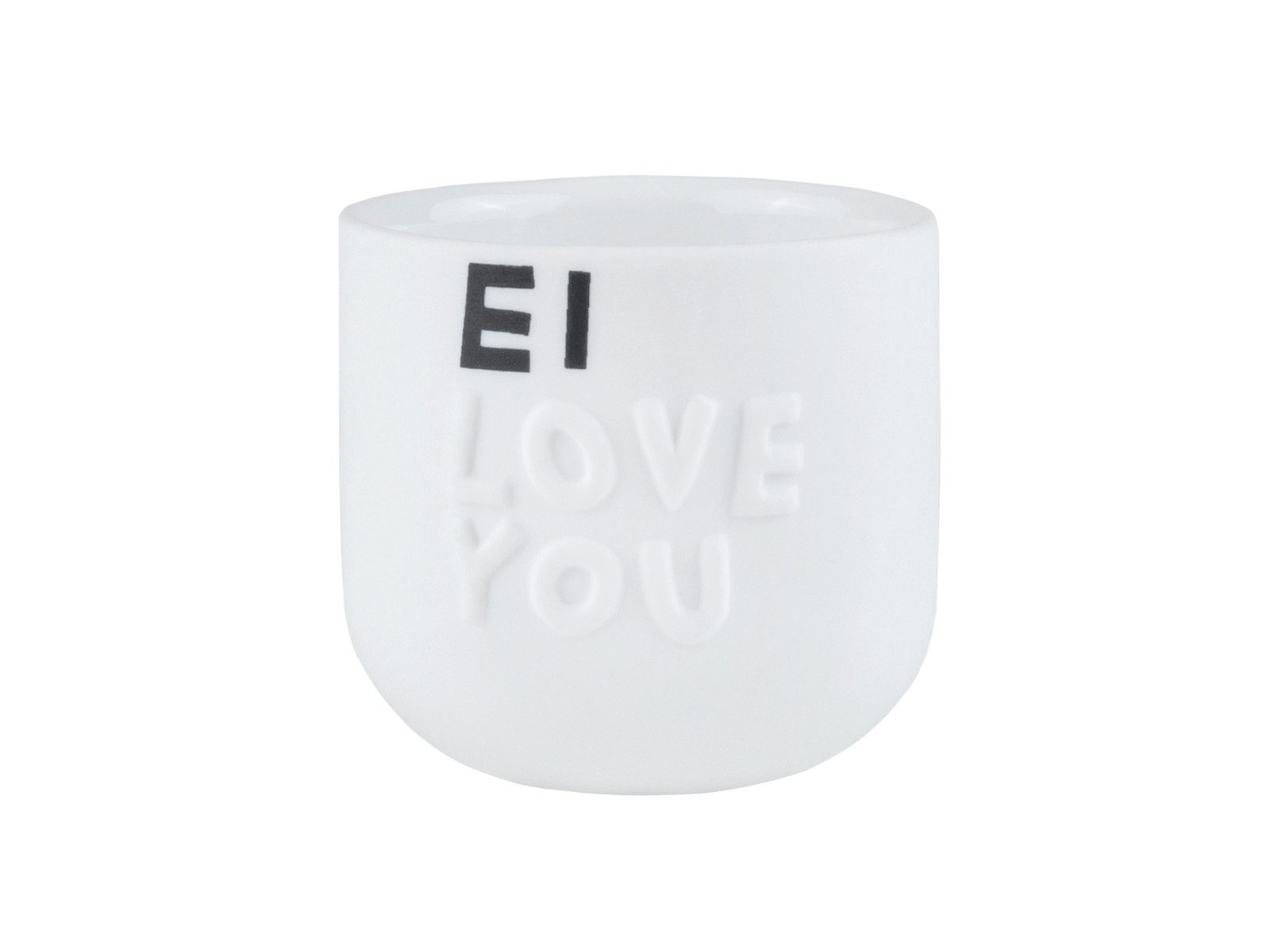 räder design stories Eierbecher Guten Morgen Eierbecher Ei Love you weiß 4,5cm