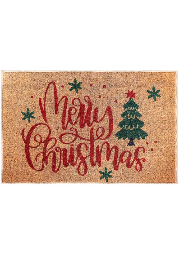 Mazovia Designteppich Weihnachten Teppichmatte für Küche, günstig online kaufen