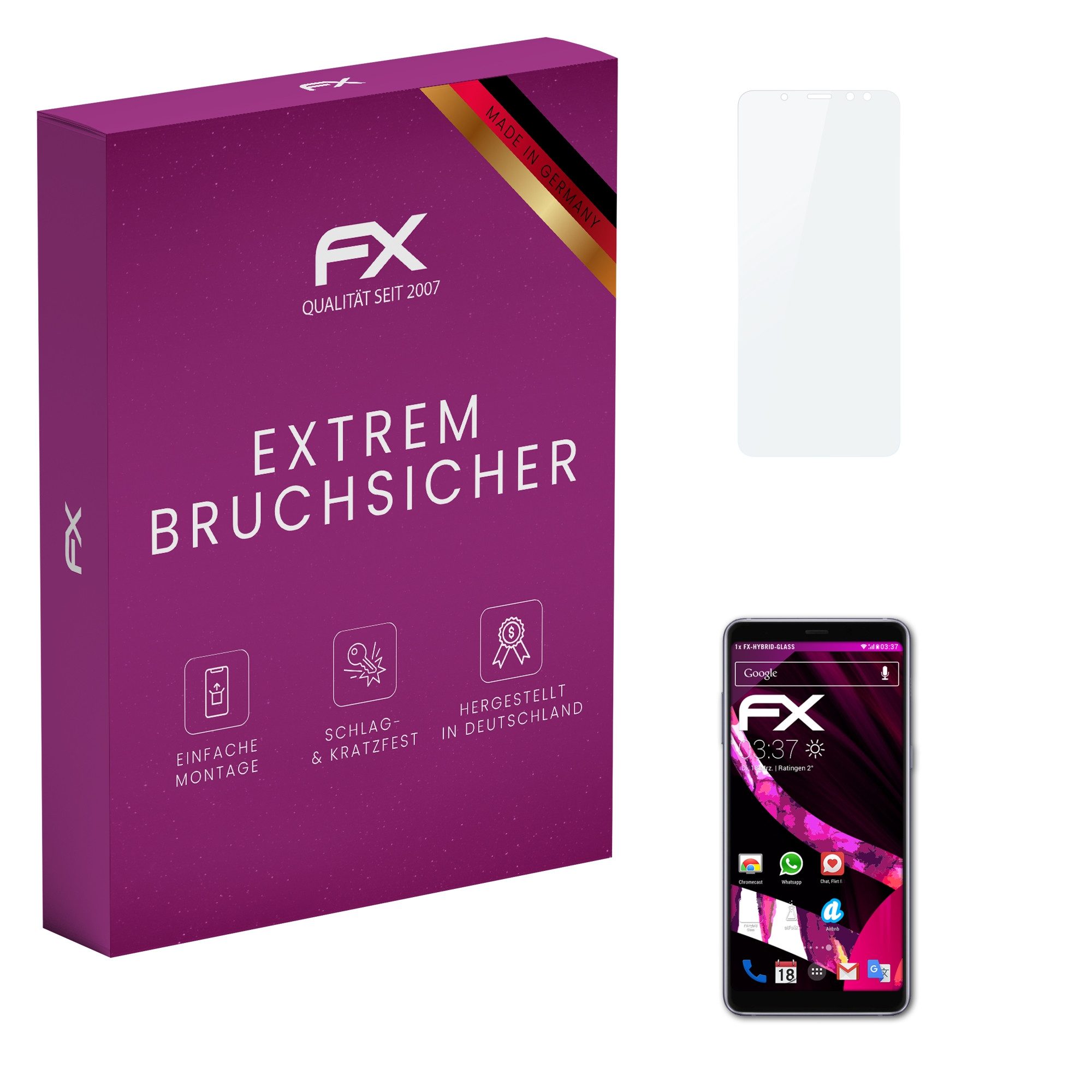 Schutzfolie Panzerglasfolie für Samsung Galaxy A8 (2018)