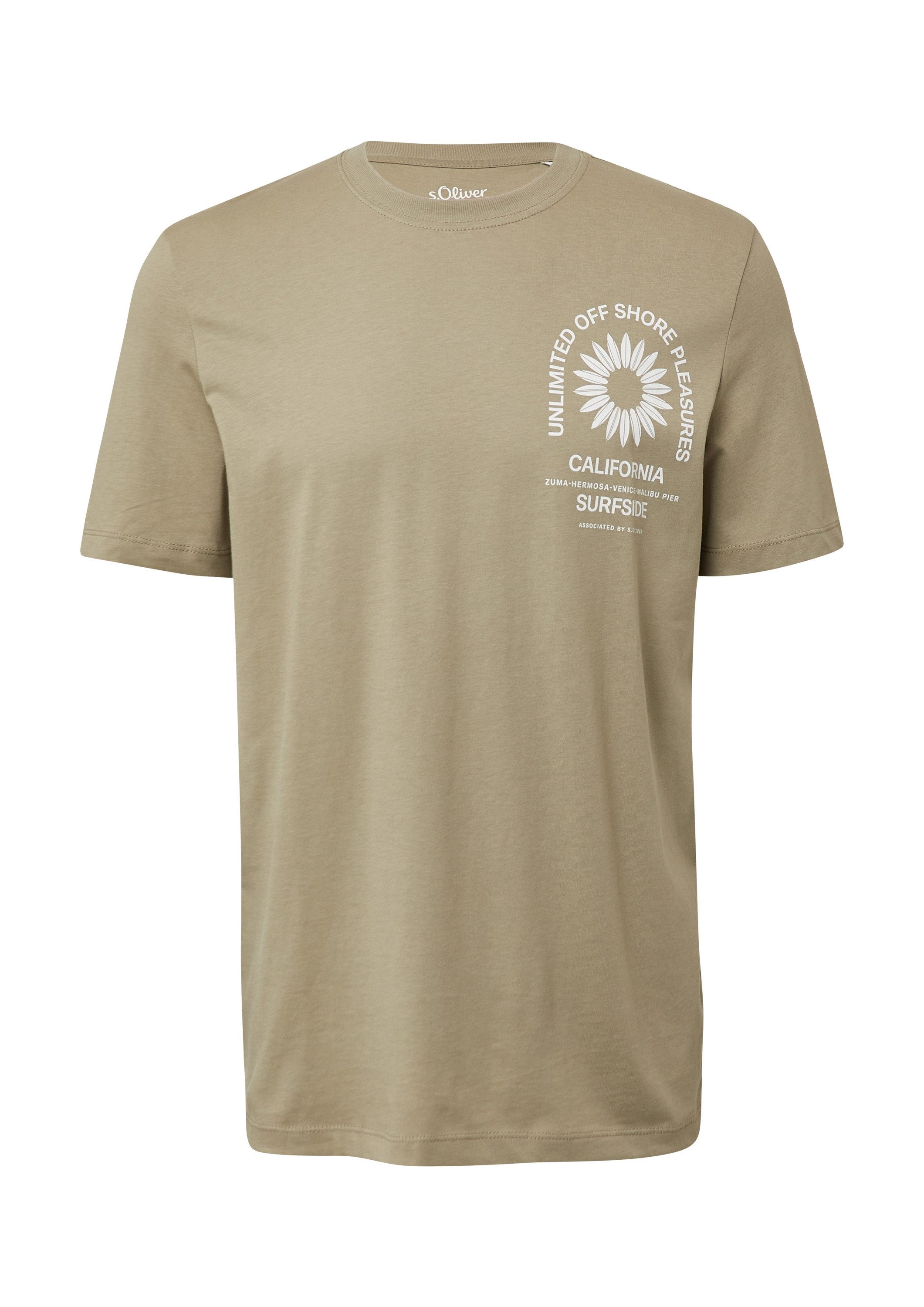 s.Oliver Kurzarmshirt T-Shirt T-Shirt mit Crew günstig online kaufen