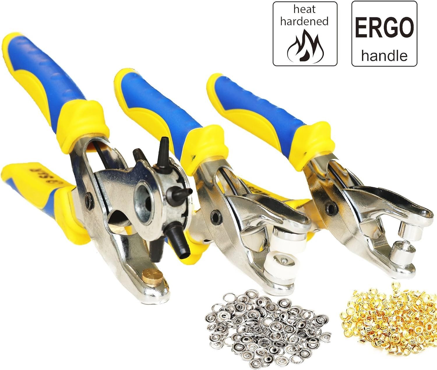 S&R Lochzange MEISTER Zangen-Set, Revolver-Lochzange, Ösenzange günstig online kaufen