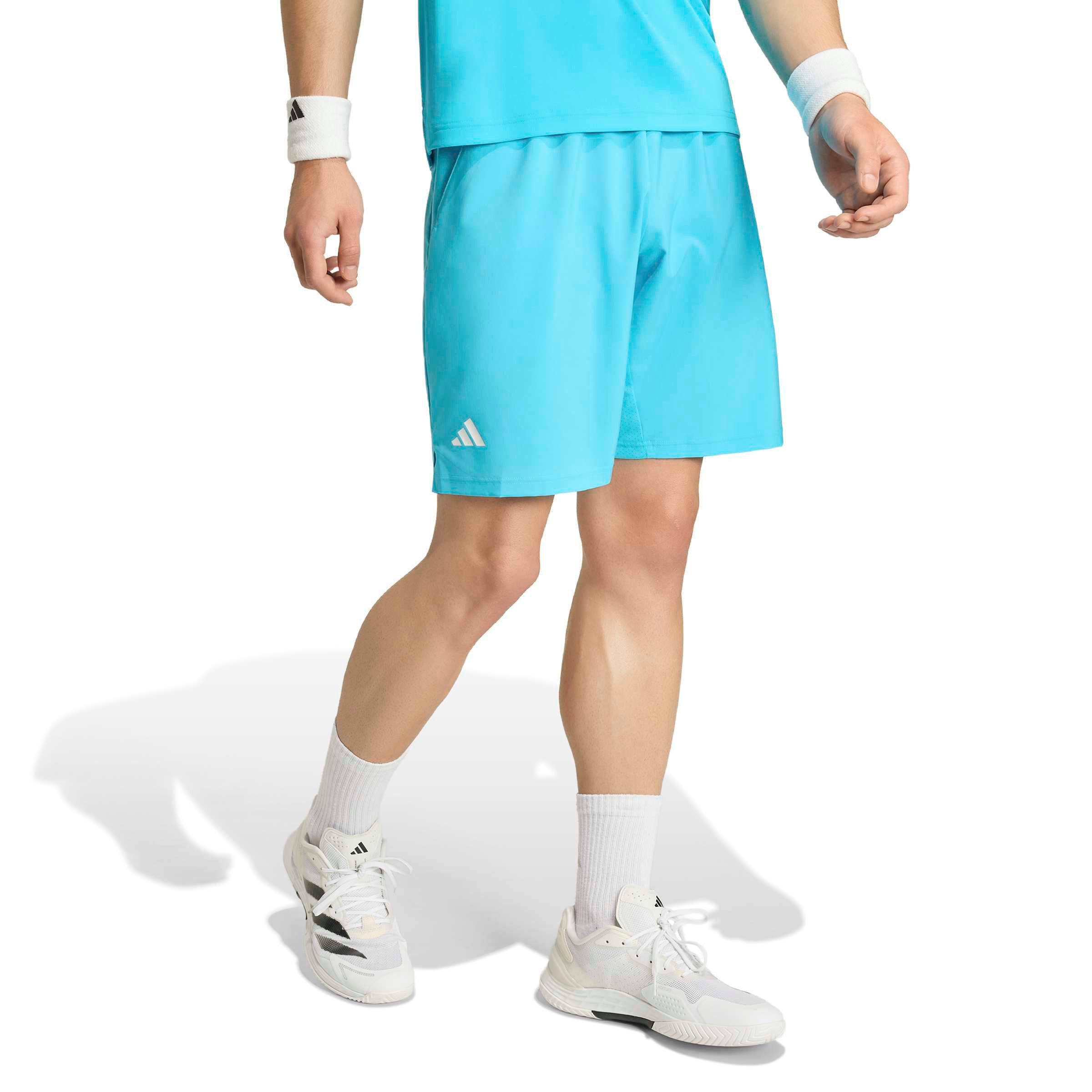 adidas Performance Shorts Tennishose Club Climacool 3-Streifen kurz türkis Herren