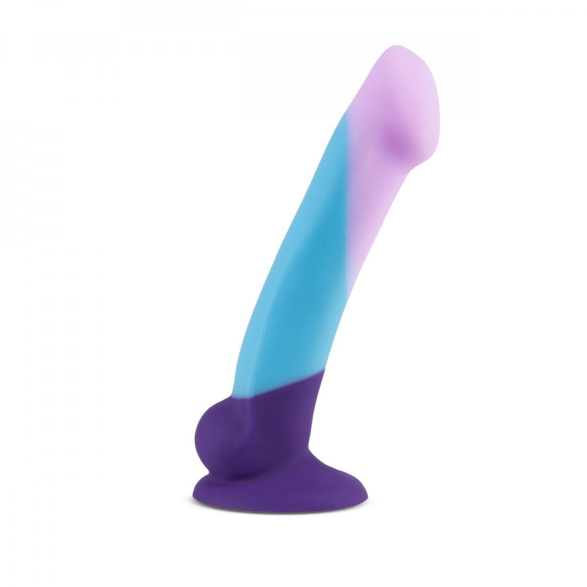 Avant Dildo Silikon-Dildo mit Saugnapf Bunt – Purple Haze