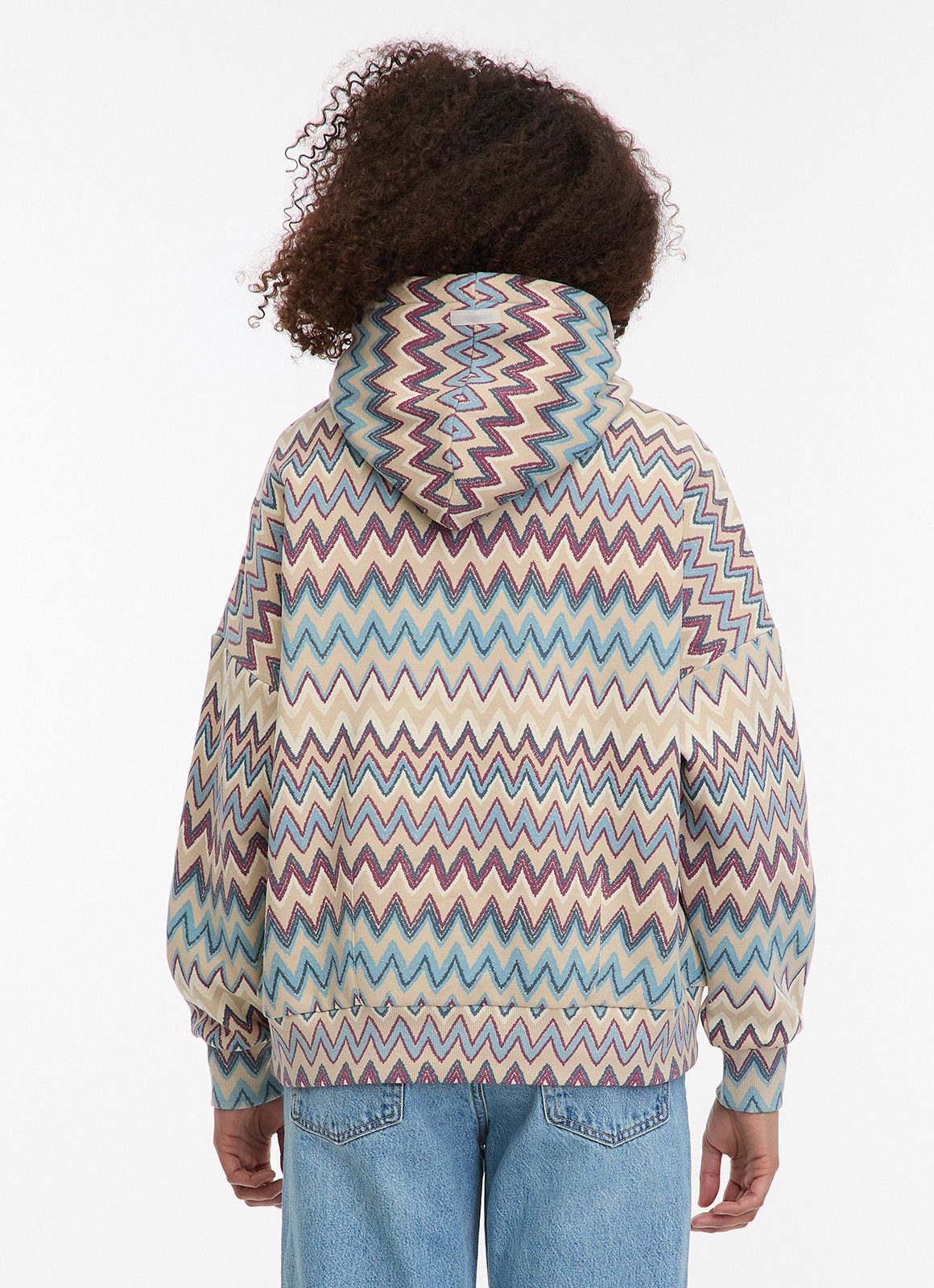 Ragwear Sweatshirt PIRITA PRINT mit Rundhalsausschnitt, aus Baumwolle und Polyester, Regular Fit