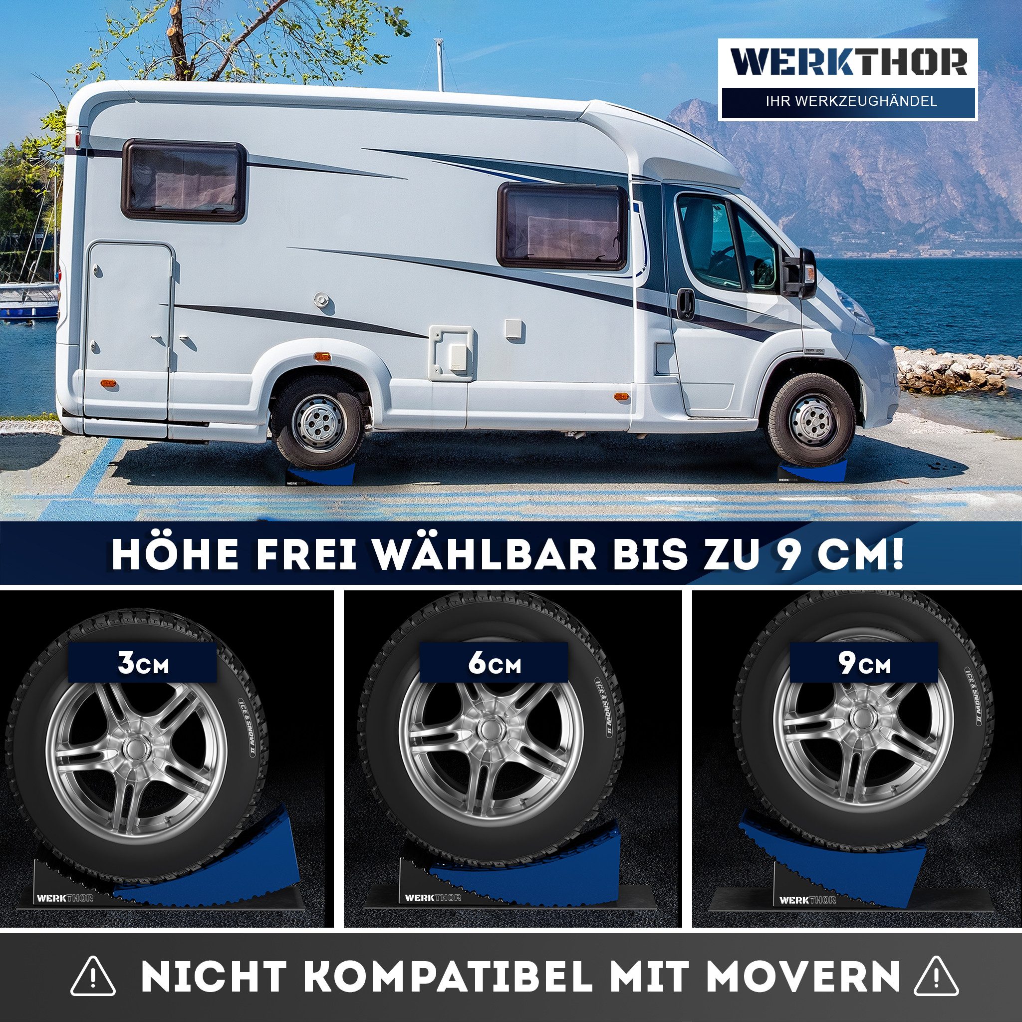 Werkthor Auffahrrampe WERKTHOR Auffahrkeile – [2er Set] [ – Bild 3 von 5
