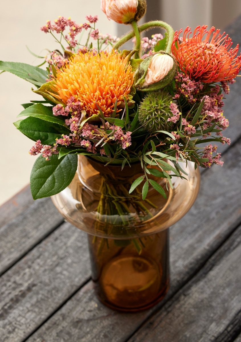 LYNGBY-GLAS Dekovase Tube Vase Glas amber günstig online kaufen