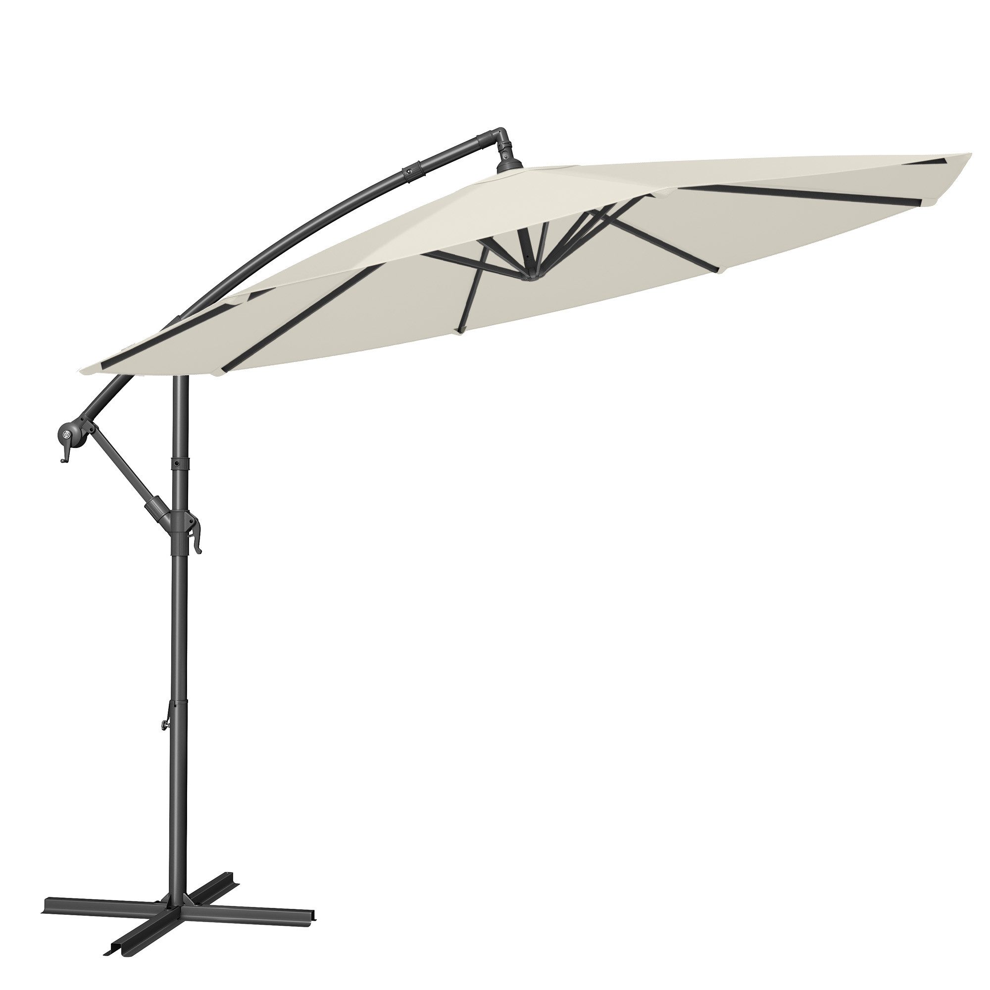 SONGMICS Sonnenschirm, Ø 300 cm,UV-Schutz UPF günstig online kaufen