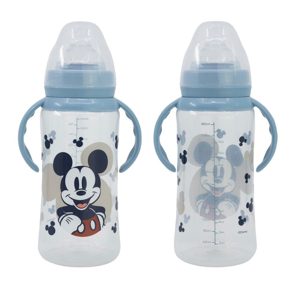 Babyflasche Disney Baby Mickey Maus Milchflasche Babyfläschchen Haltegriff 360 ml