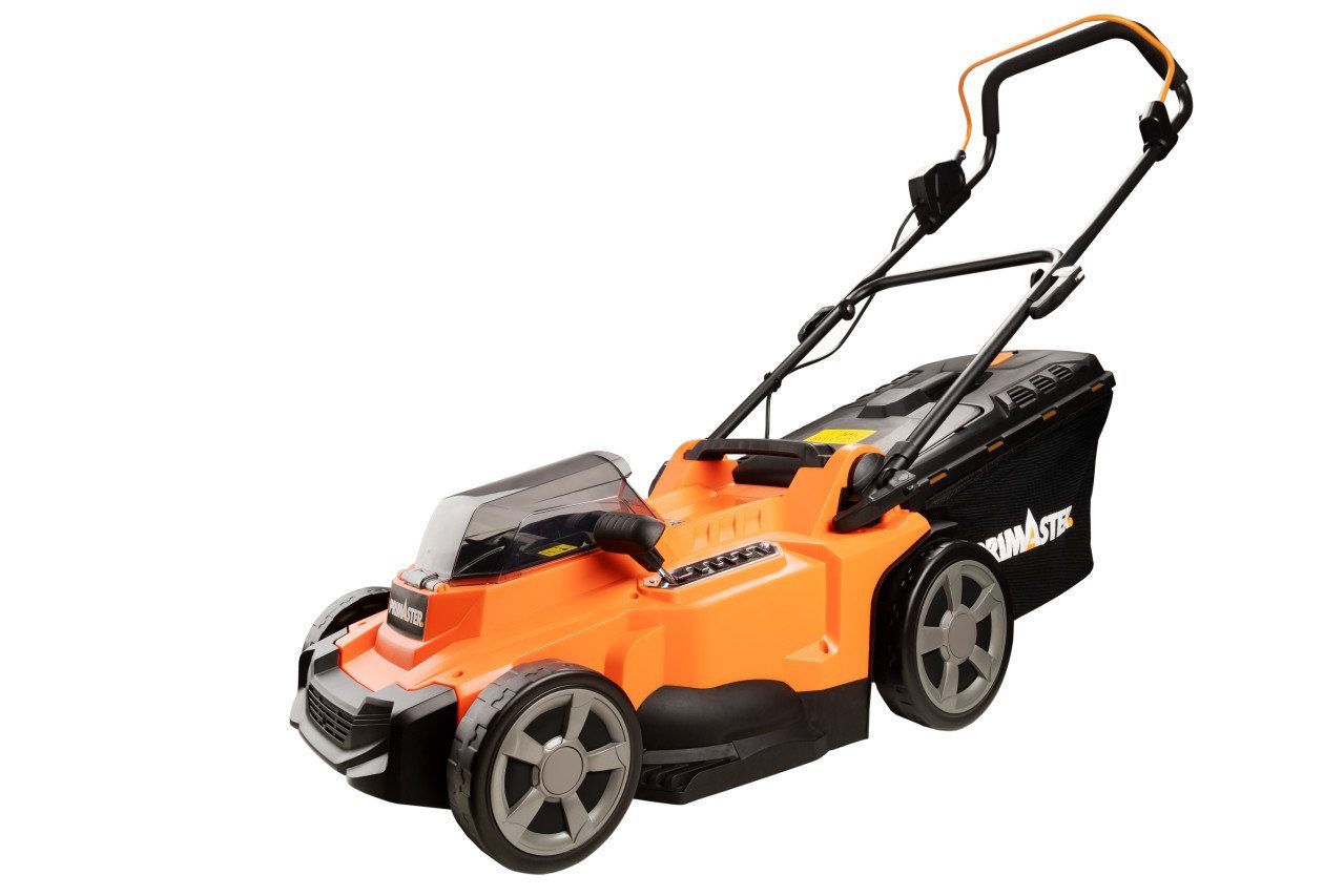 Primaster Akkurasenmäher Primaster Akku-Rasenmäher PMARM 4037 inkl. 2 Akkus, Mit Akku + Ladegerät Mulchfunktion