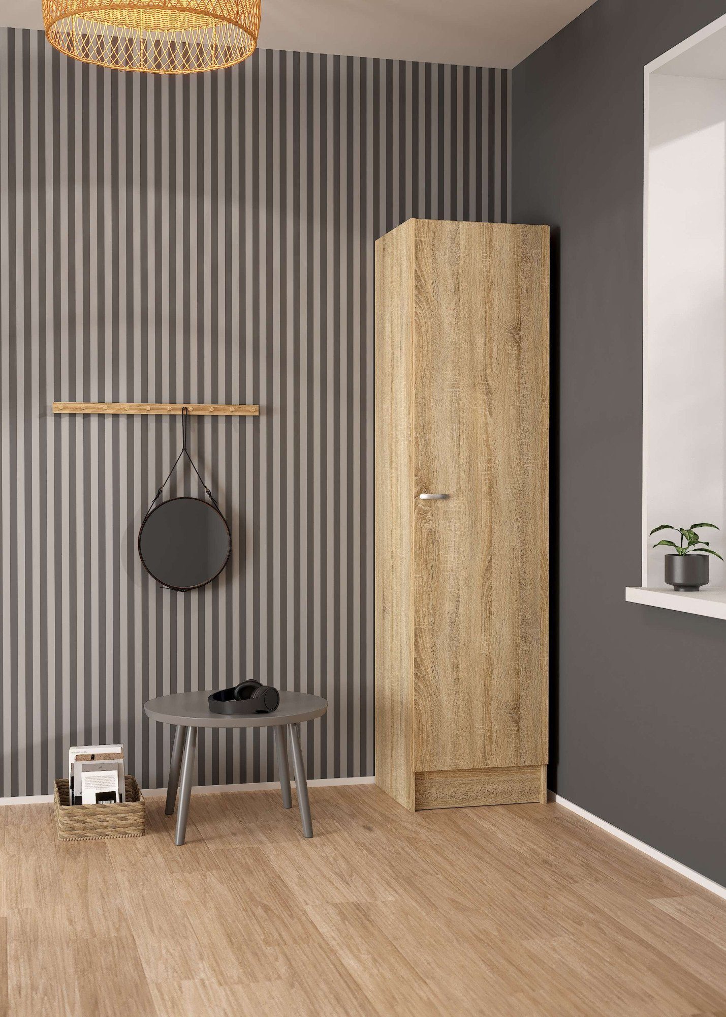 INOSIGN Drehtürenschrank "Focus, Kleiderschrank, Stauraum" 1 Tür, 4 Einlege günstig online kaufen