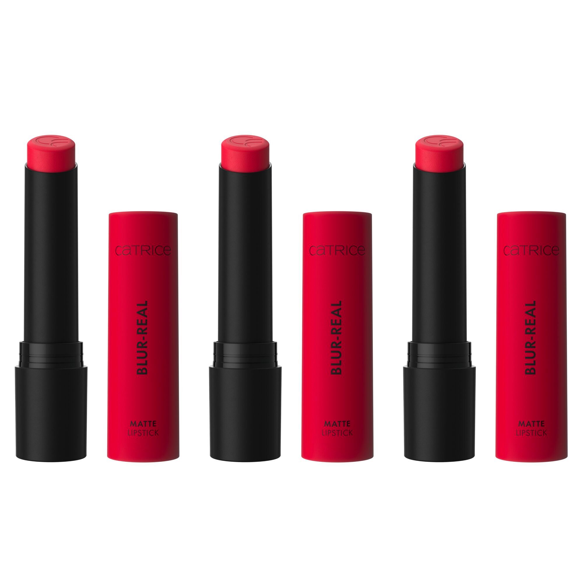 Catrice Lippenstift Blur-Real Matte Lipstick, 3-tlg.