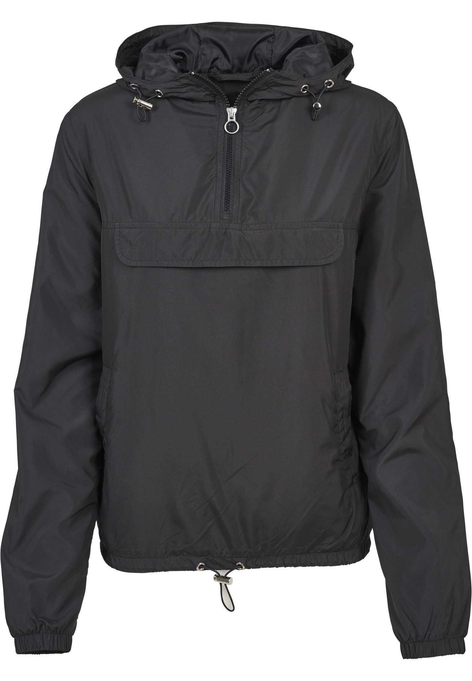URBAN CLASSICS Outdoorjacke Kinder Girls Basic Pullover Jacket (1-St) black
