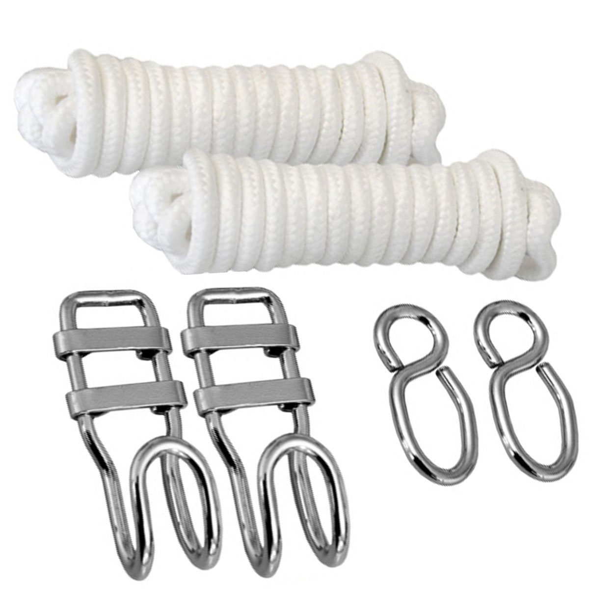 AMANKA Wandhalter 6m lange Hängematten Befestigung - Flexibles Baum, 160kg Befestigungsset Hakenset