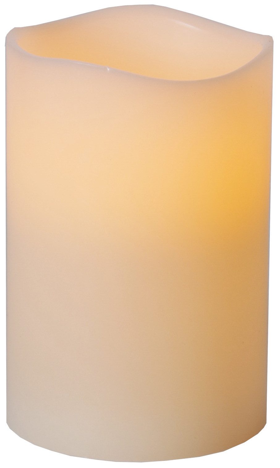STAR TRADING LED Dekolicht Star LED-Leuchtkerze, Echtwachs, flackernd, warmweiß