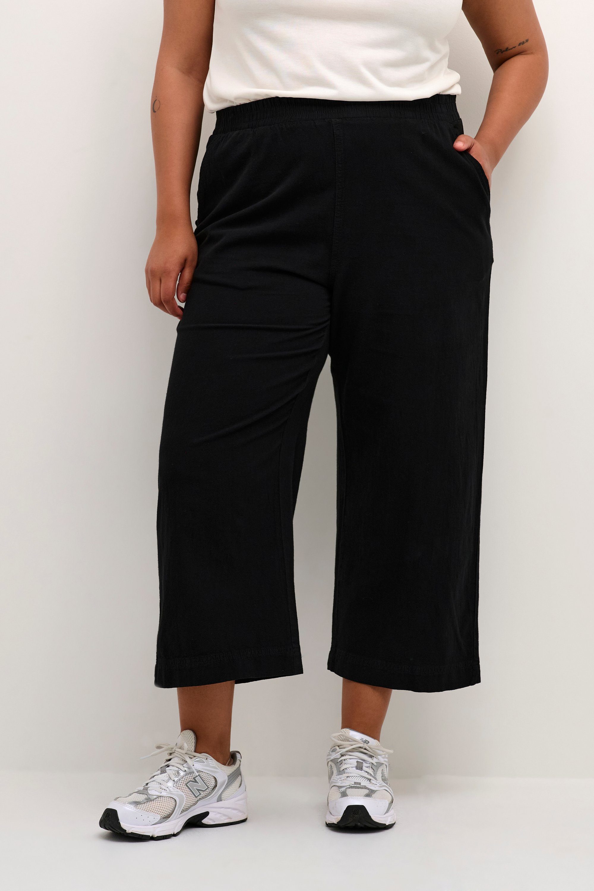 KAFFE Curve Stoffhose Casual Hose KCnana Große Größen