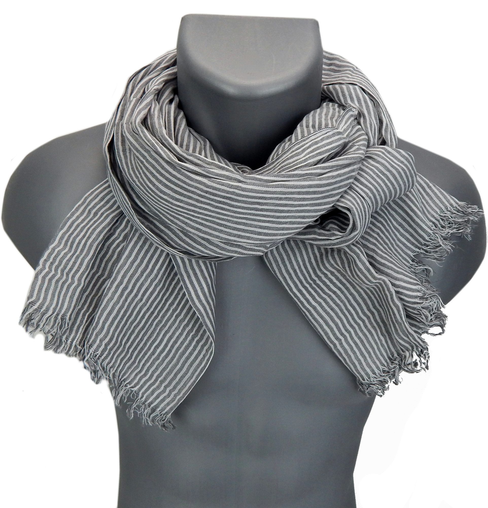 Ella Jonte Modeschal, leichter Herrenschal mit maritimen Streifen Baumwolle günstig online kaufen