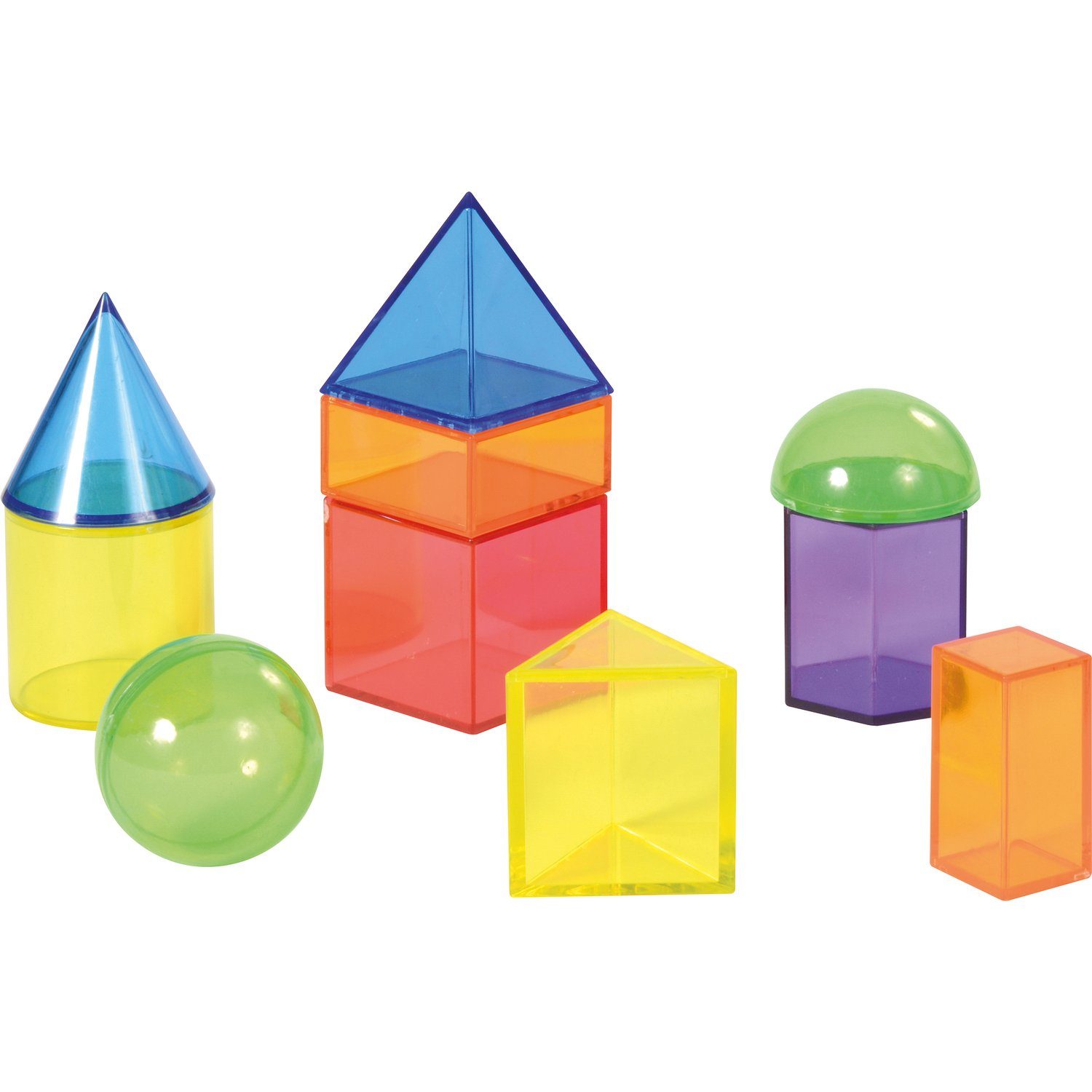 EDUPLAY Lernspielzeug Geoformen, Box inklusive Kunststoff,