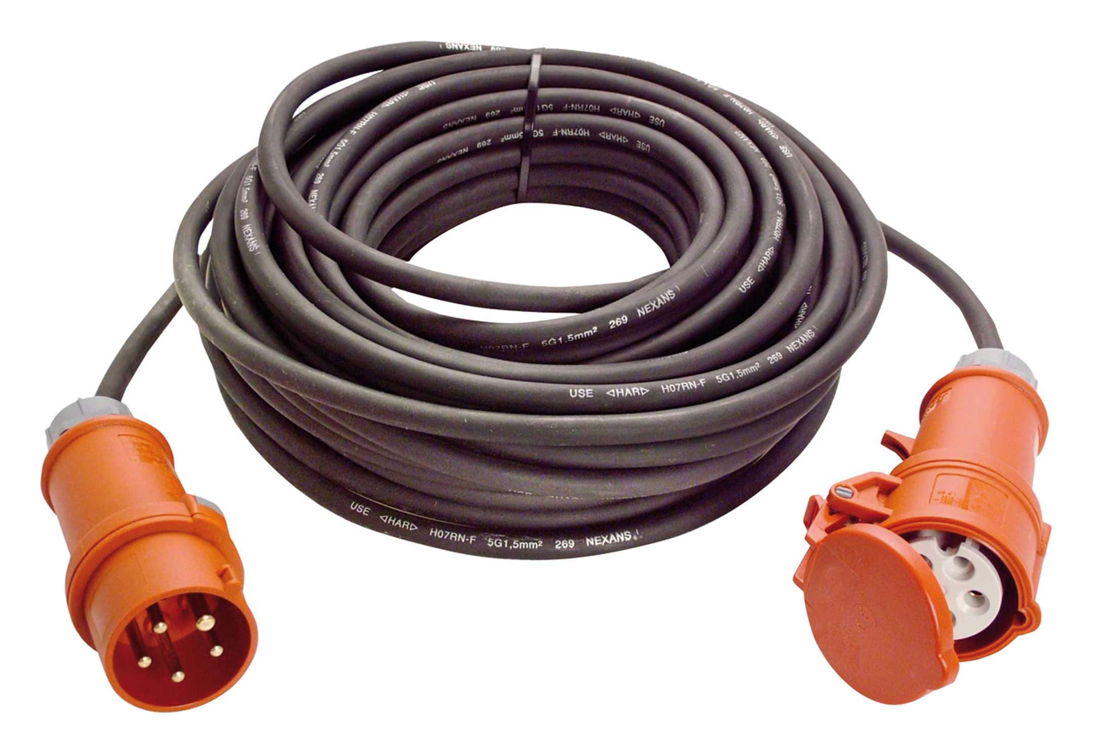 as - Schwabe Verlängerungskabel, (1000 cm), CEE-Verlängerung 16A, 10m H07RN-F 5G1,5 400 V