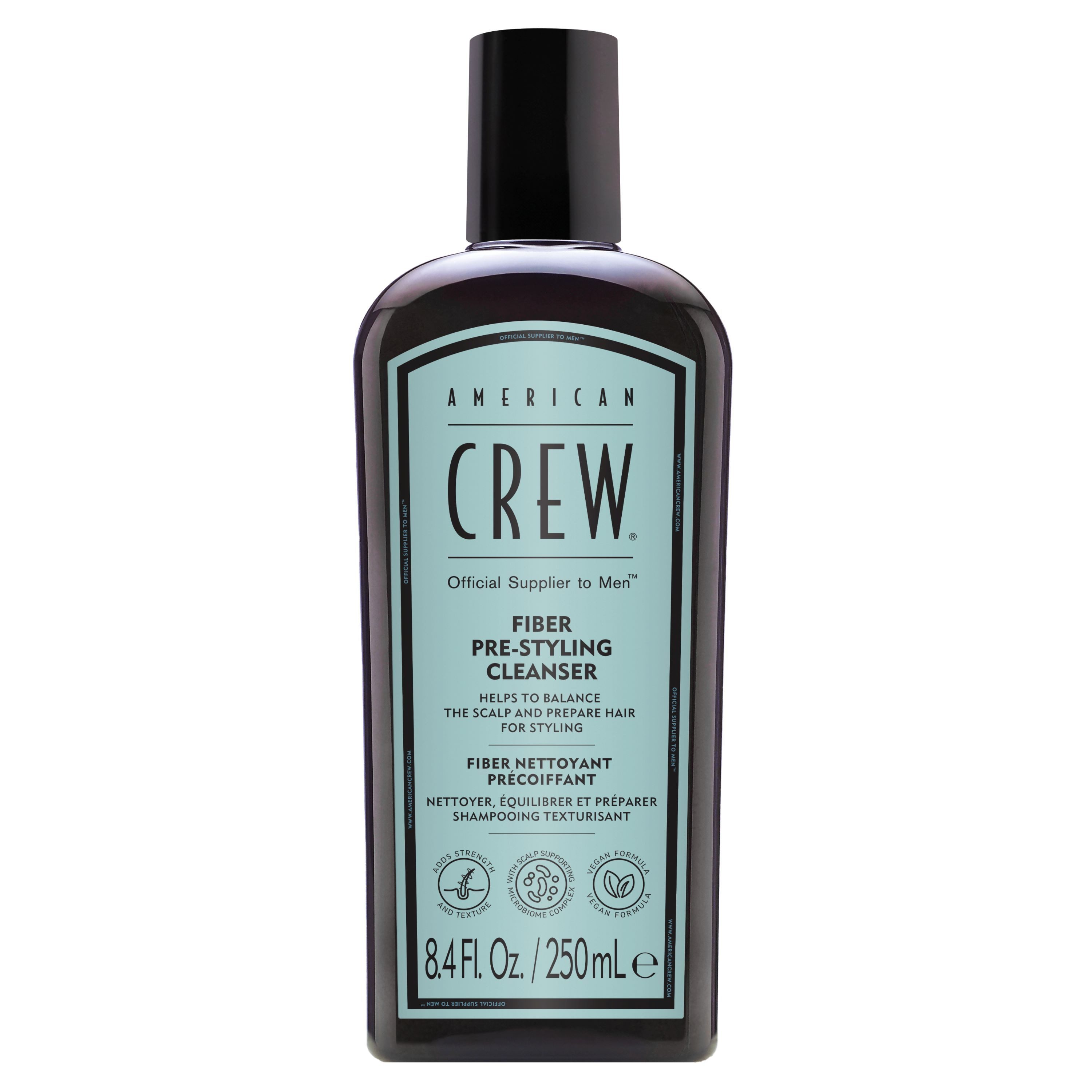 American Crew Haarshampoo Fiber Pre-Styling Cleanser Shampoo 250ml, 1-tlg., Vegan, ohne Silikone & Sulfate.