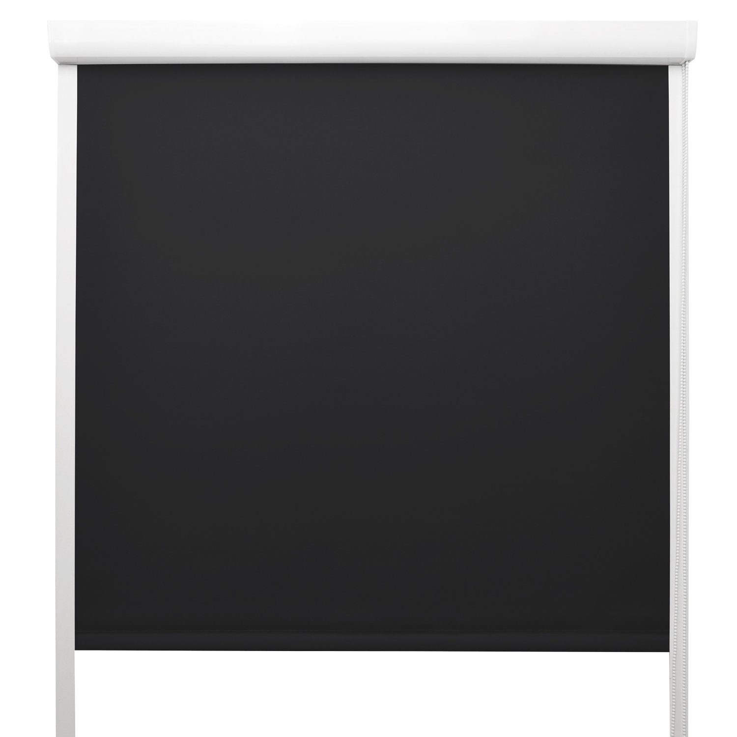 Rollo Thermorollo SolReflect K24, 60x175cm, Schwarz, Verdunkelung, Sol Royal, ohne Bohren, Blackout Thermorollo seitliche Führungsschienen