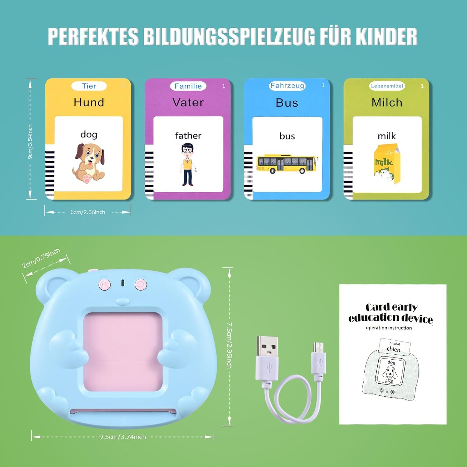 ROY Lernspielzeug Vokabelfreund Sprechende Lernkarten für günstig online kaufen