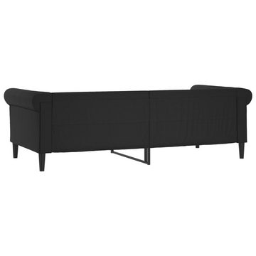 vidaXL Bett Tagesbett Schwarz 90x190 cm Kunstleder