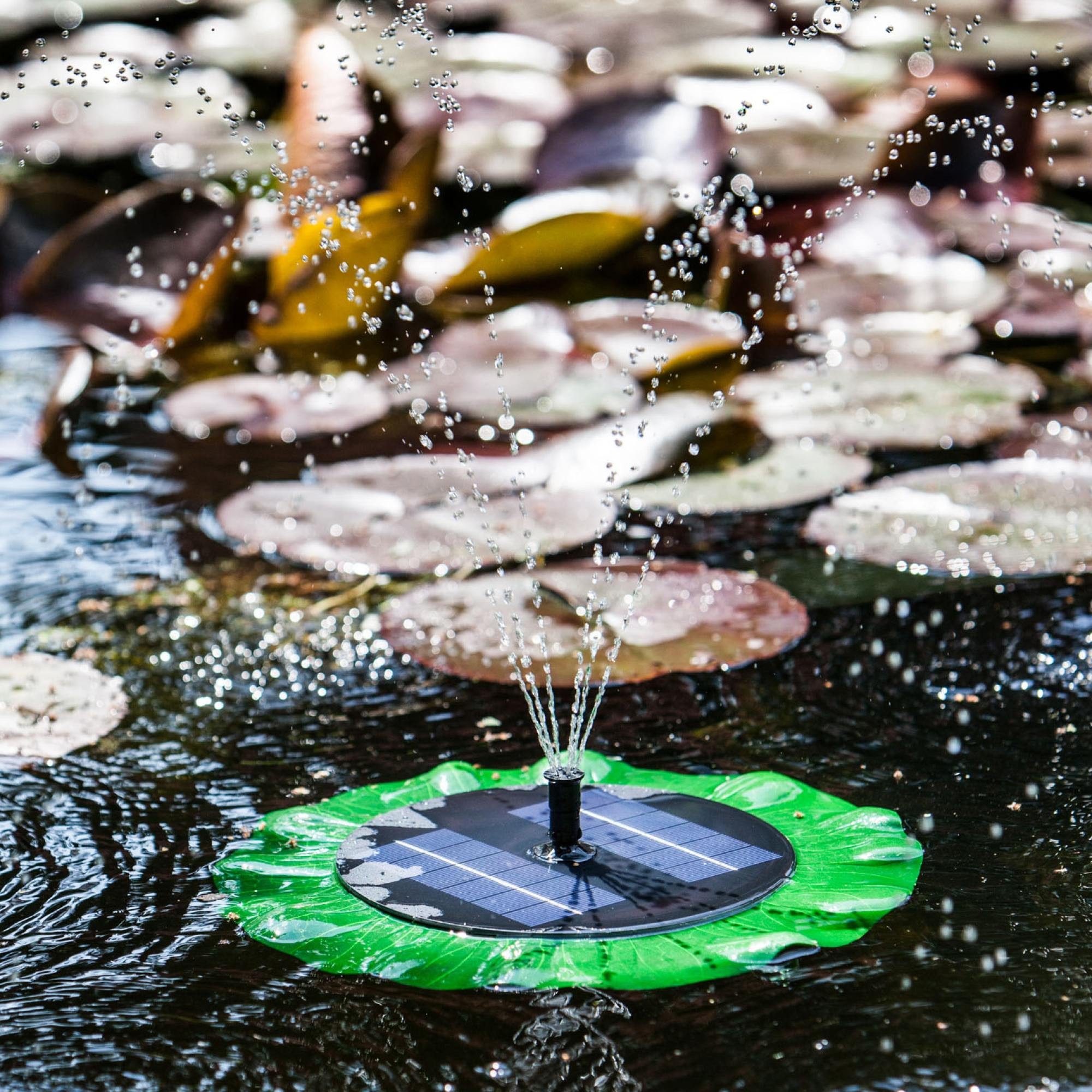 Heissner Springbrunnenpumpe Heissner Solar-Insel Wasserspielpumpenset SPF-150 (Komplett-Set, 1-tlg)
