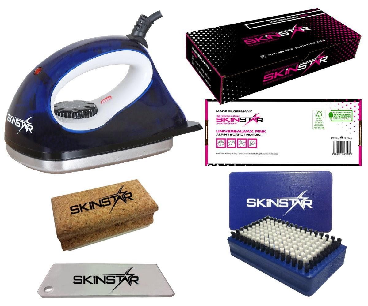 SkinStar Ski SKINSTAR Skiwax Starter Set ALL IN ONE Performance Skiwachs 5-teilig