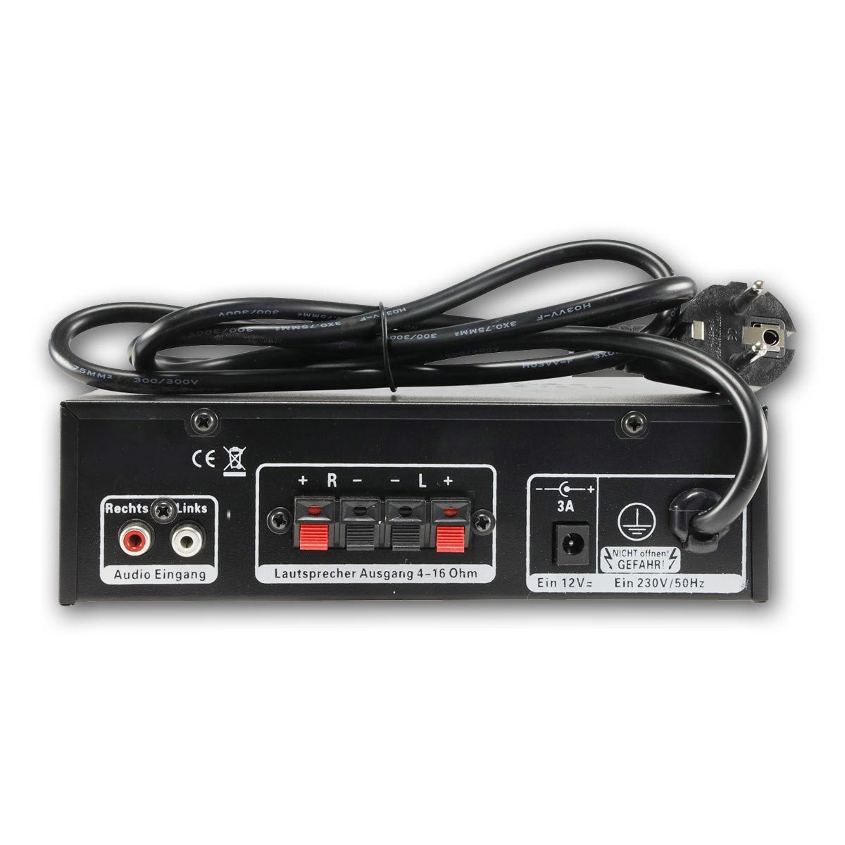 ChiliTec HiFi-Verstärker "CTA-100" 100W, schwarz 1x Line In Stereo-Receiver