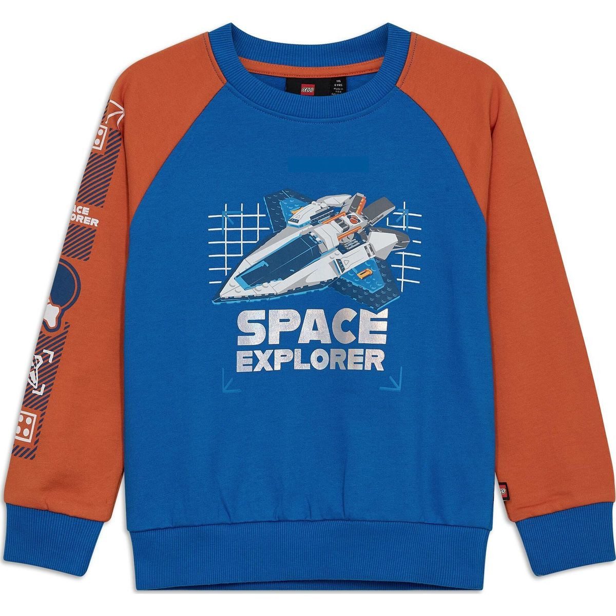 LEGO® kidswear Sweatshirt LEGO CITY SWEATSHIRT – LWSAKU 706 Bequemes Sweatshirt mit "Space Explorer"-Print für kleine