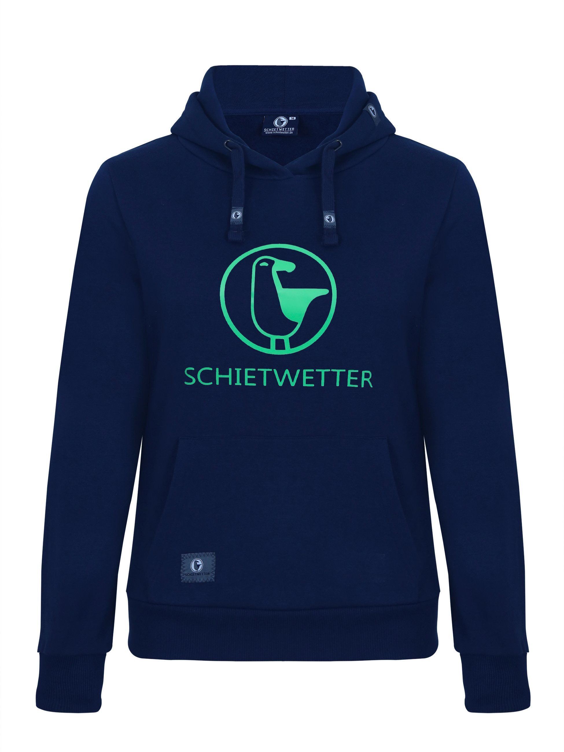 Schietwetter Kapuzenpullover Damen Hoodie "Schietwetter" (1-tlg) Dehnbar