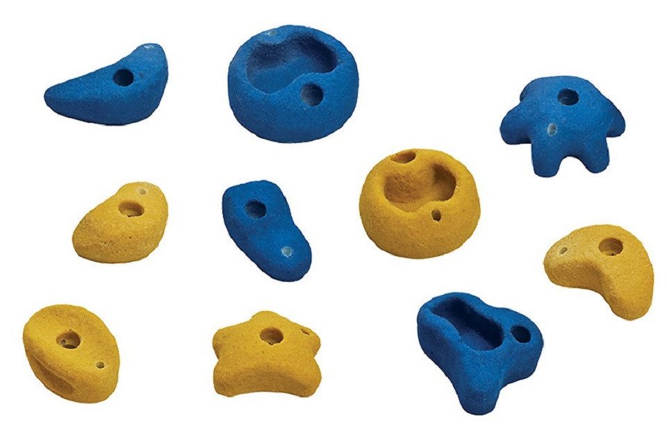 Gartenpirat Kletterwand Kletterwand Indoor mit bunten Klettersteinen und Montagematerial, (2-St)